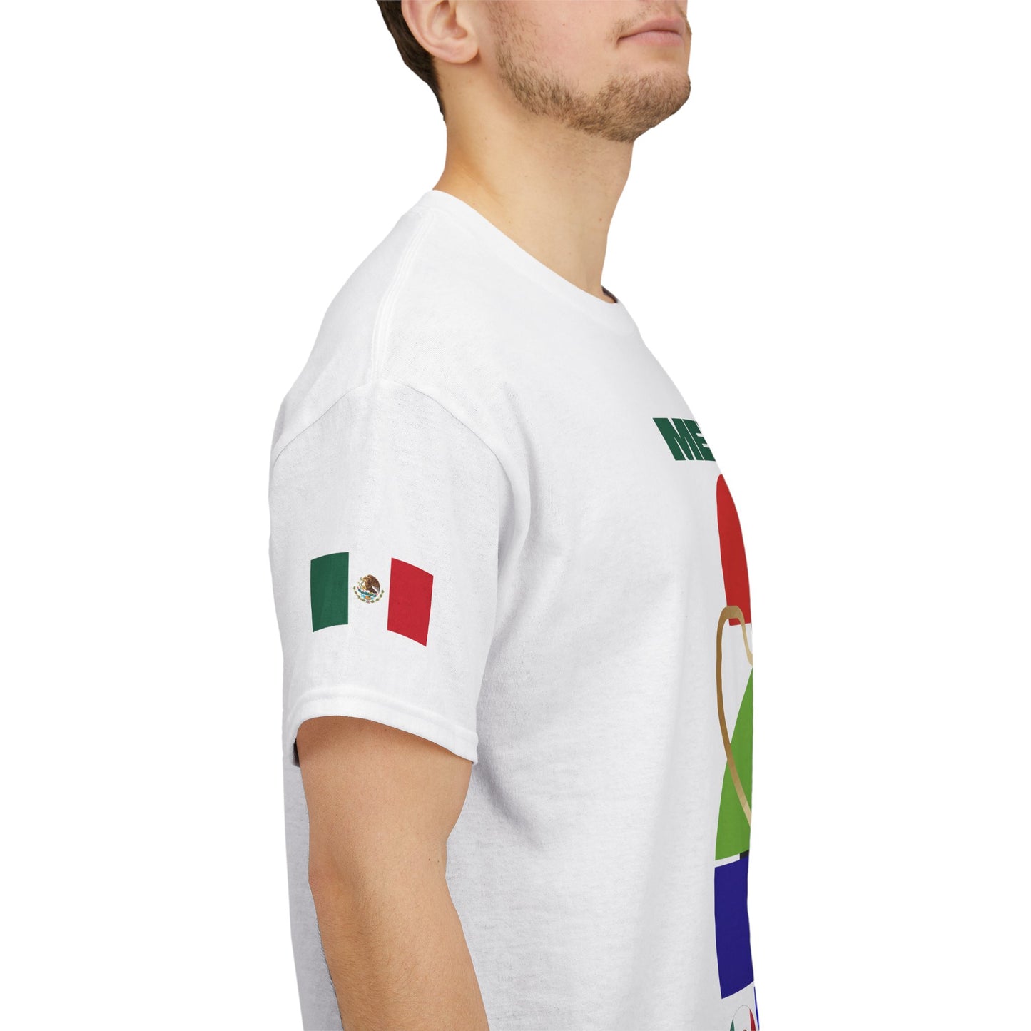 Mexico Football T-Shirt - Unisex Mexico Soccer Fan Tee with Flag (2026)