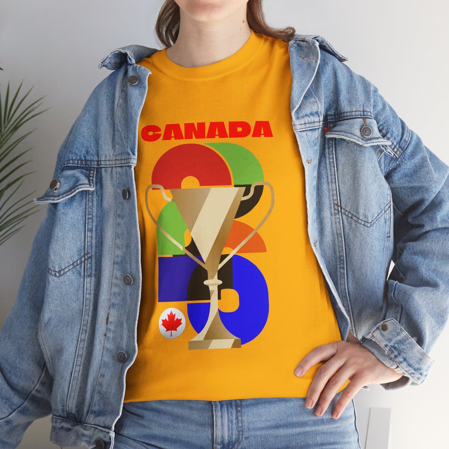 Canada Football T-Shirt - Unisex Canada Soccer Fan Tee with Flag (2026)