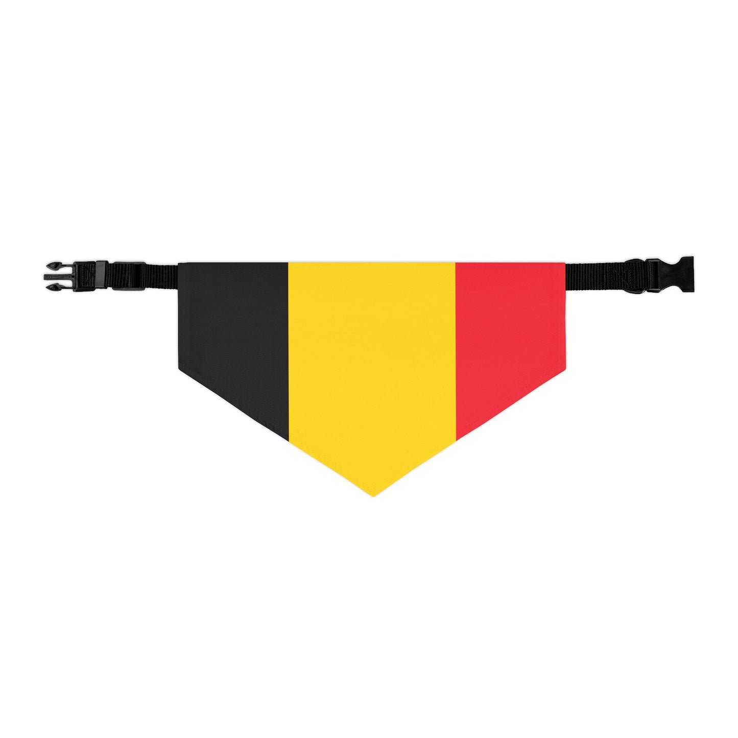 Belgium Soccer Dog Bandana — Belgian Flag Snap-On Pet Bandana, Fan Gear