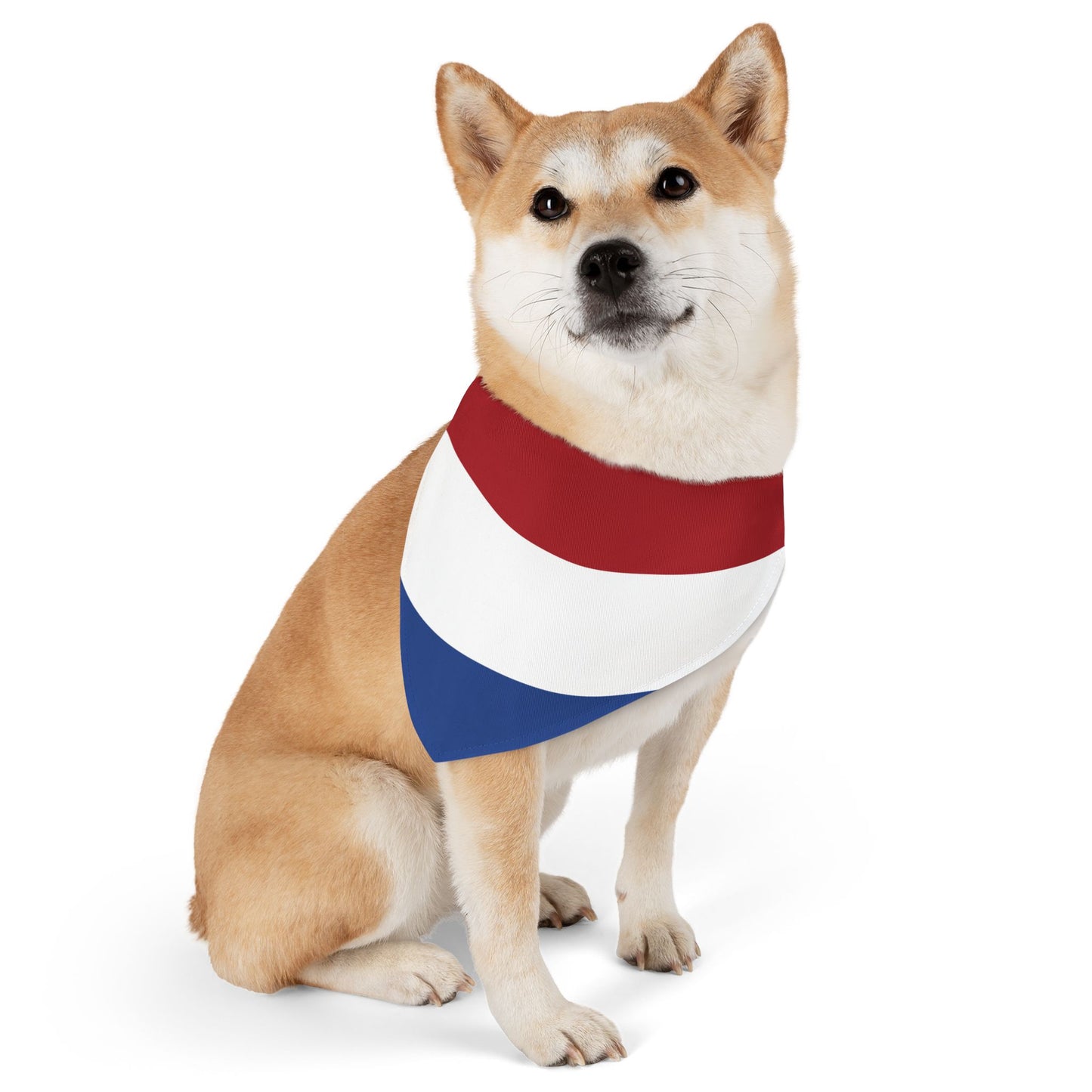 Netherlands Soccer Dog Bandana — Dutch Flag Snap-On Pet Bandana, Fan Gear