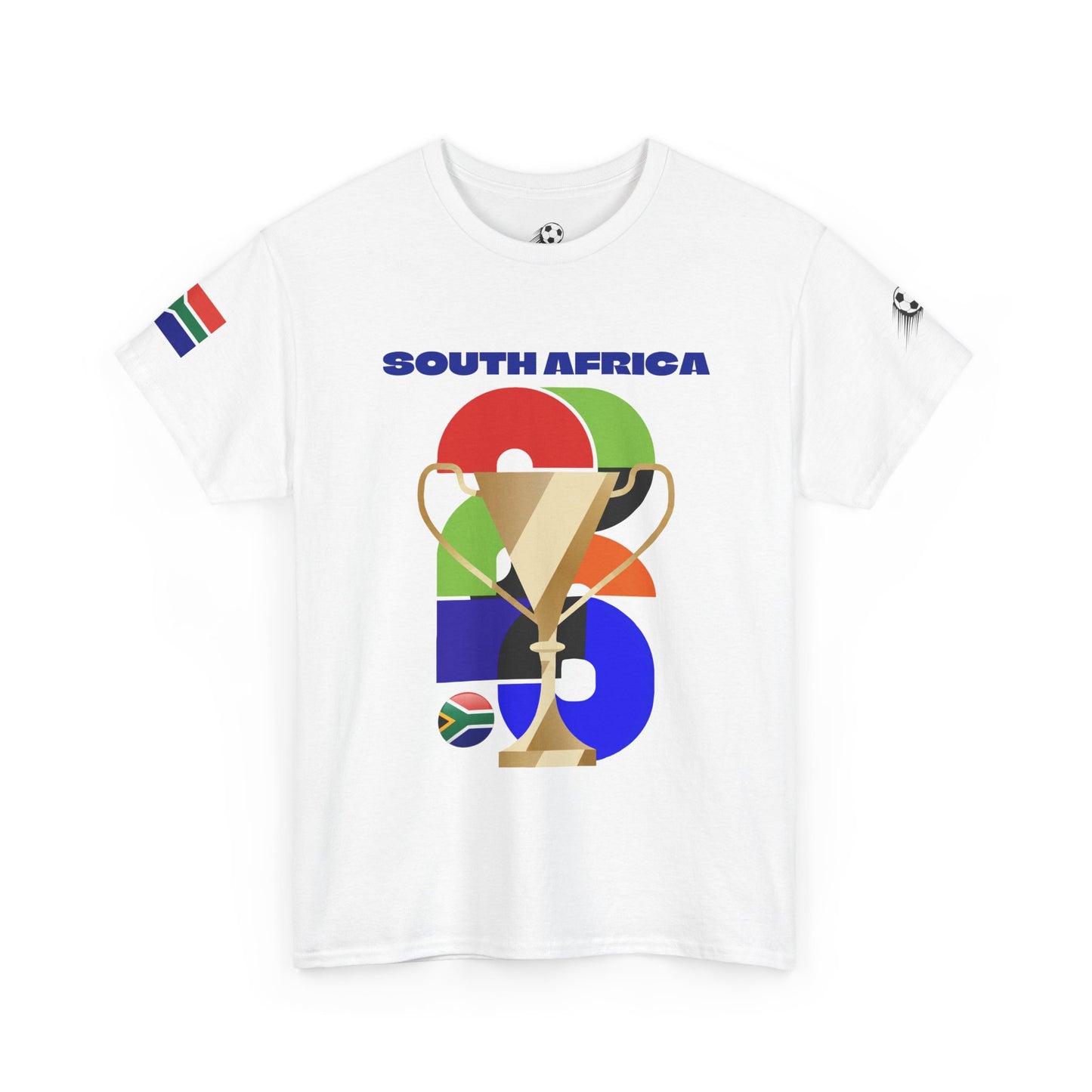 South Africa Football T-Shirt - Unisex South Africa Soccer Fan Tee with Flag (2026)