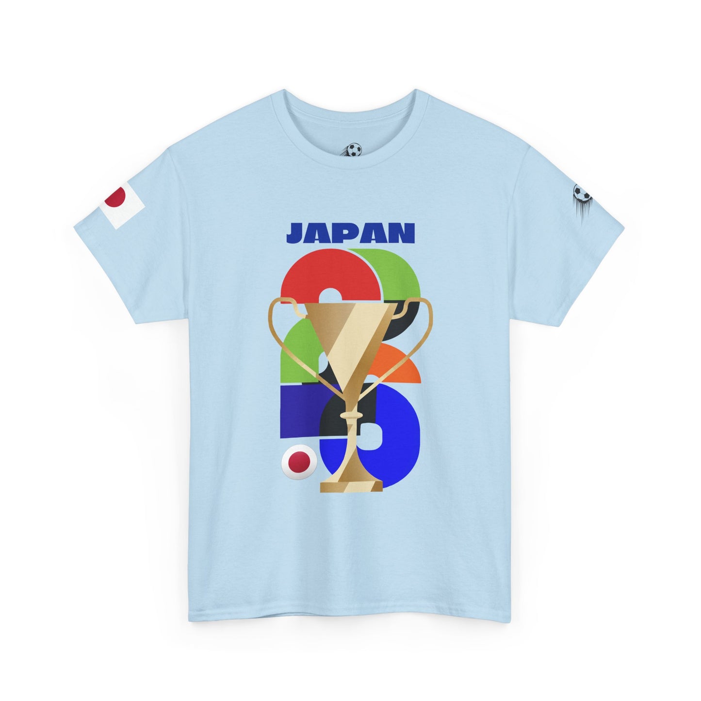 Japan Football T-Shirt - Unisex Japan Soccer Fan Tee with Flag (2026)