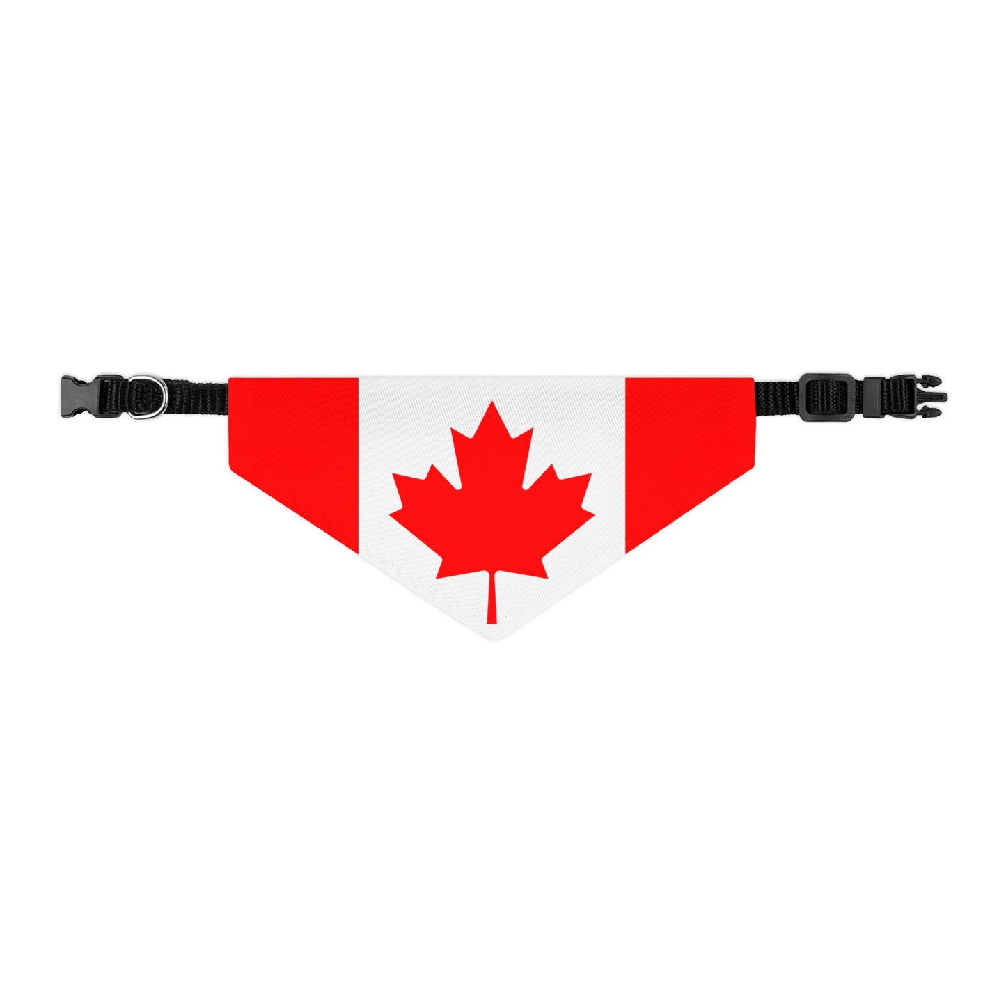 Canada Soccer Dog Bandana — Canadian Flag Snap-On Pet Bandana, Fan Gear