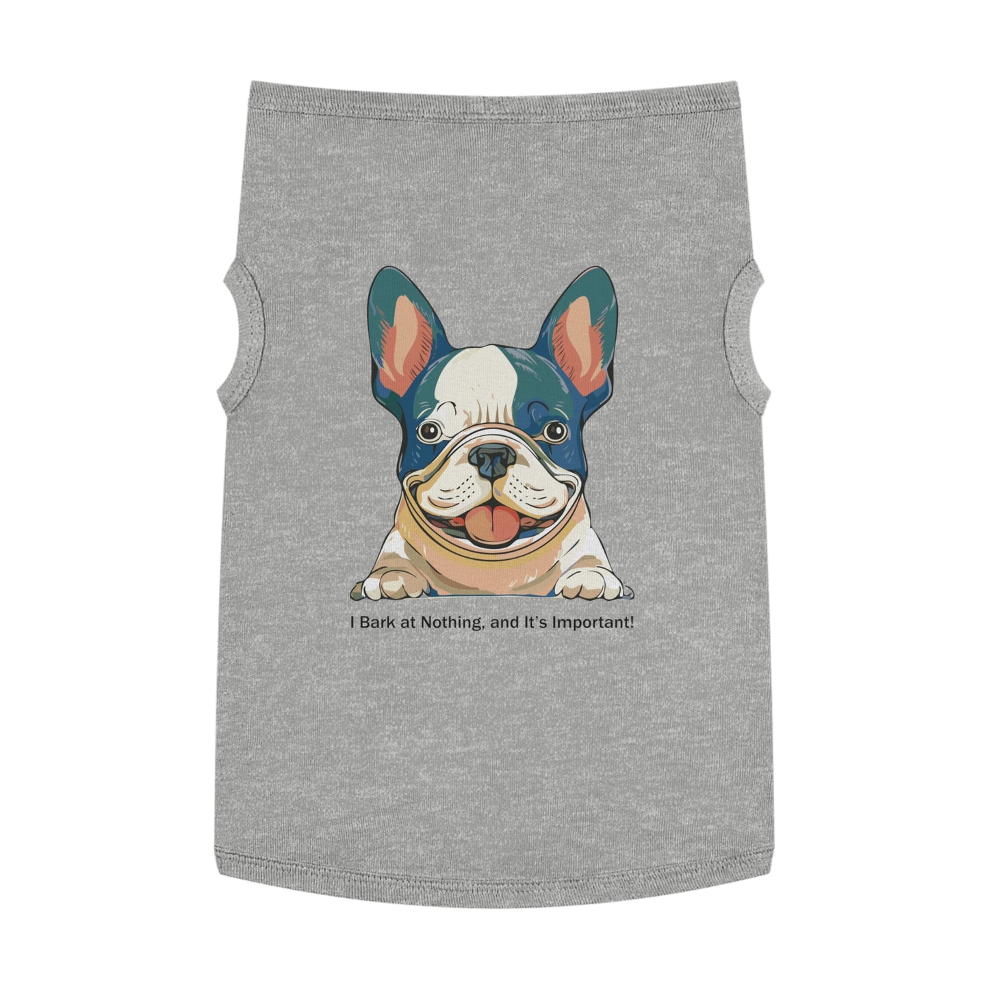 Adorable French Bulldog Pet Tank Top, Dog Summer Tee, Cute Canine Shirt, Pet Apparel, Gift for Dog Lovers, Casual Dog Wear