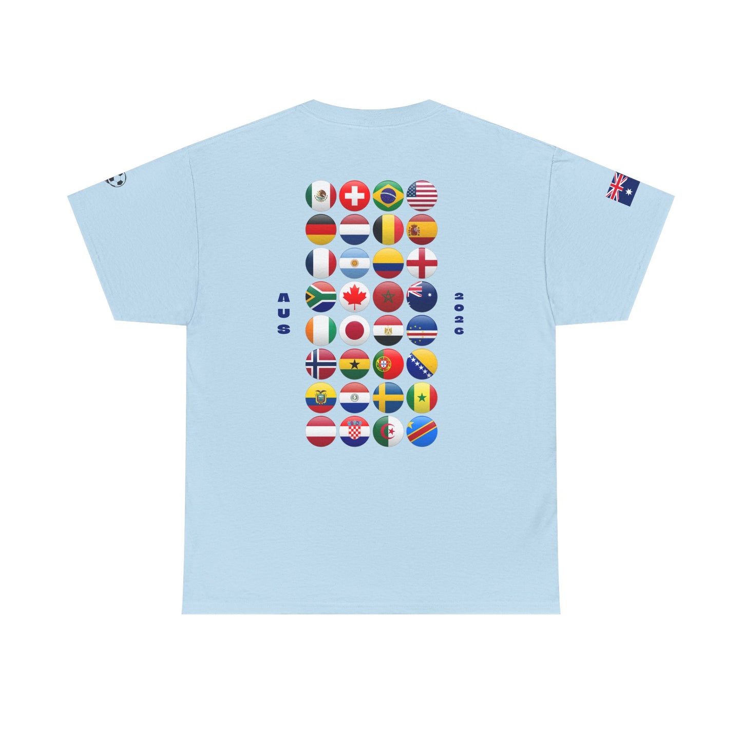 Australia Football T-Shirt - Unisex Australia Soccer Fan Tee with Flag (2026)