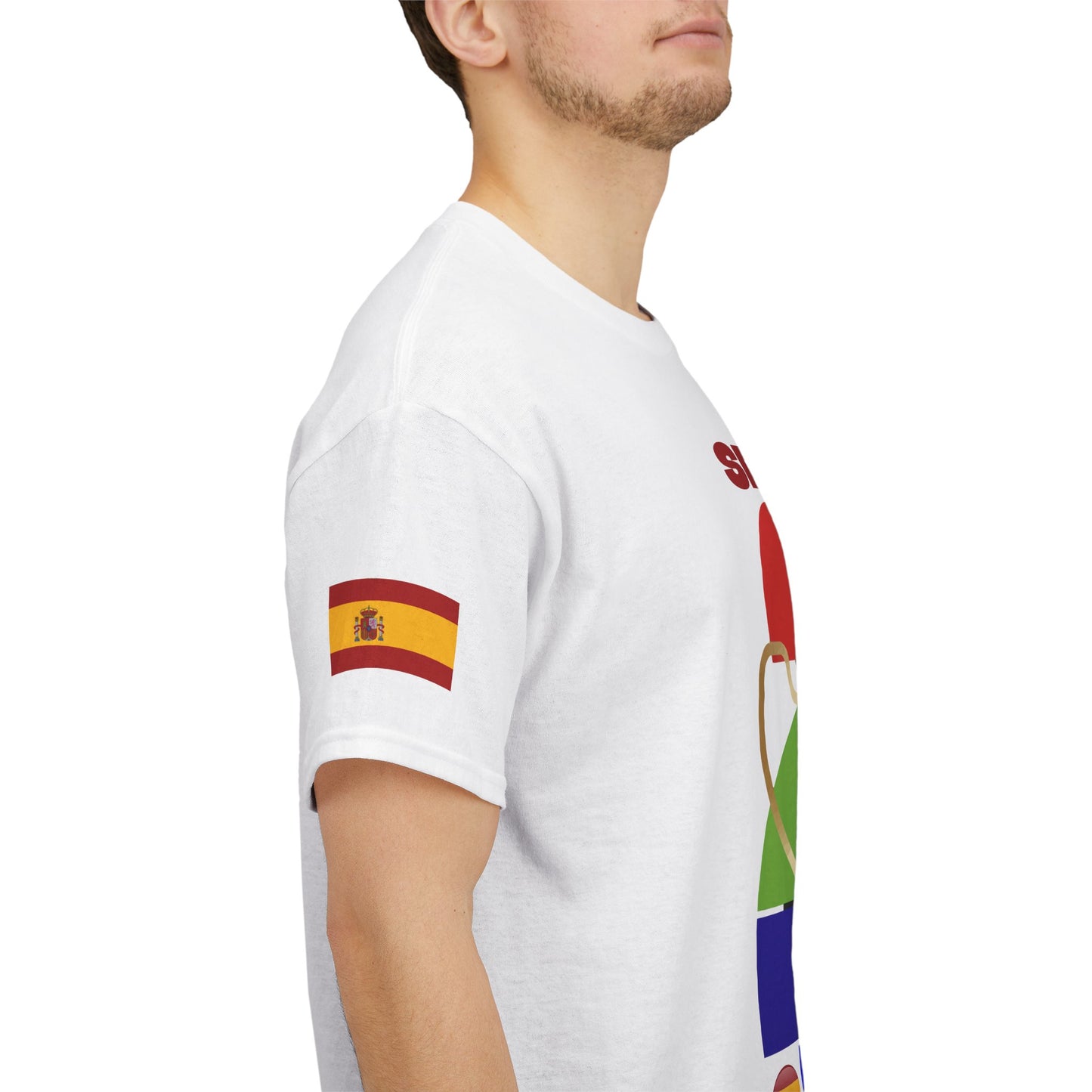 Spain Football T-Shirt - Unisex Spain Soccer Fan Tee with Flag (2026)