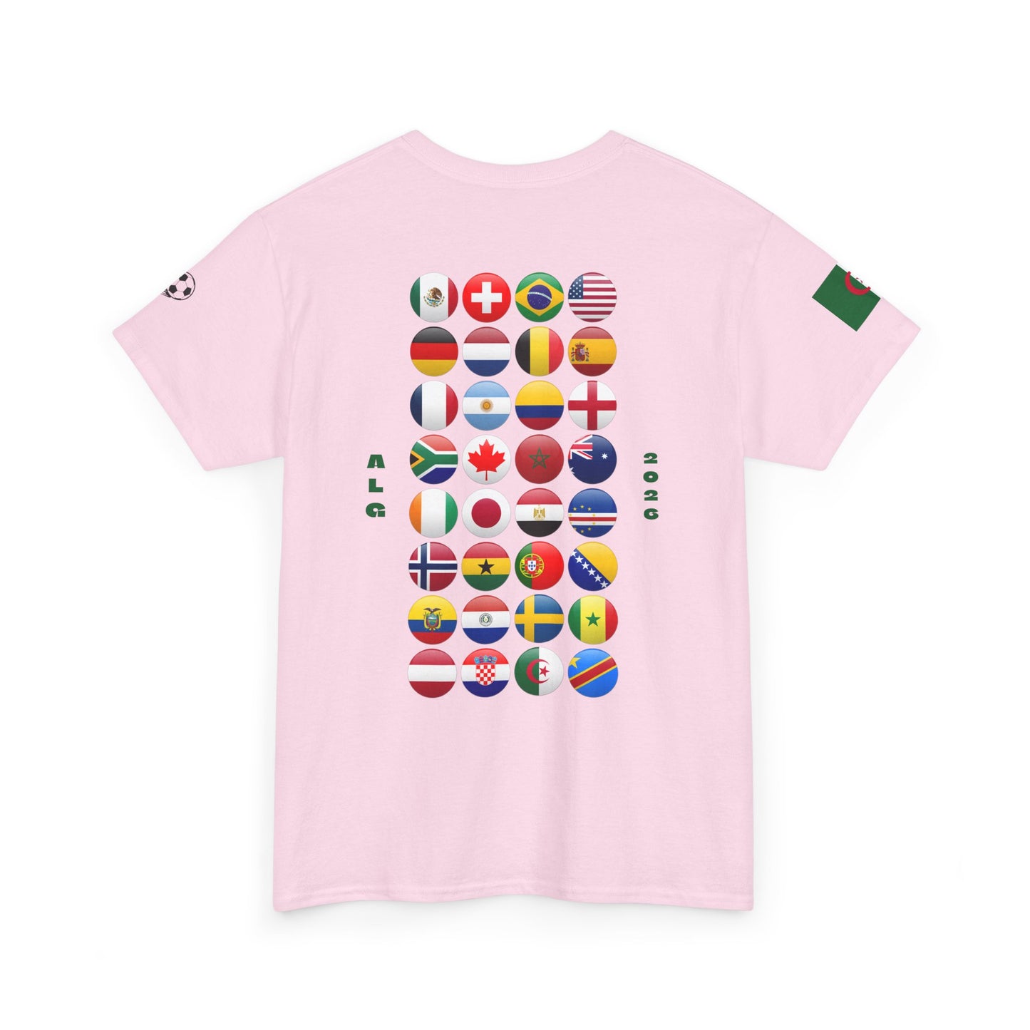 Algeria Football T-Shirt - Unisex Algeria Soccer Fan Tee with Flag (2026)