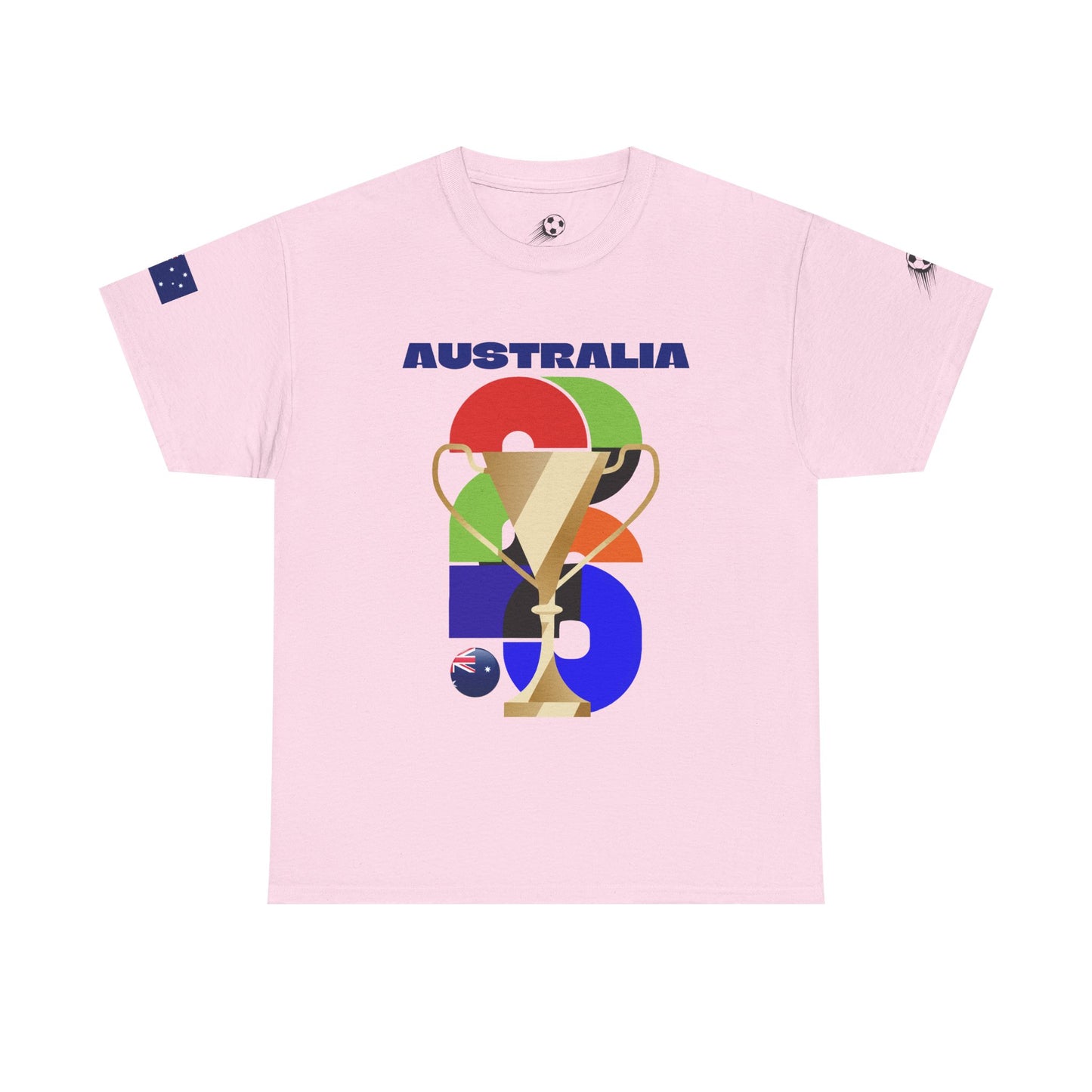 Australia Football T-Shirt - Unisex Australia Soccer Fan Tee with Flag (2026)