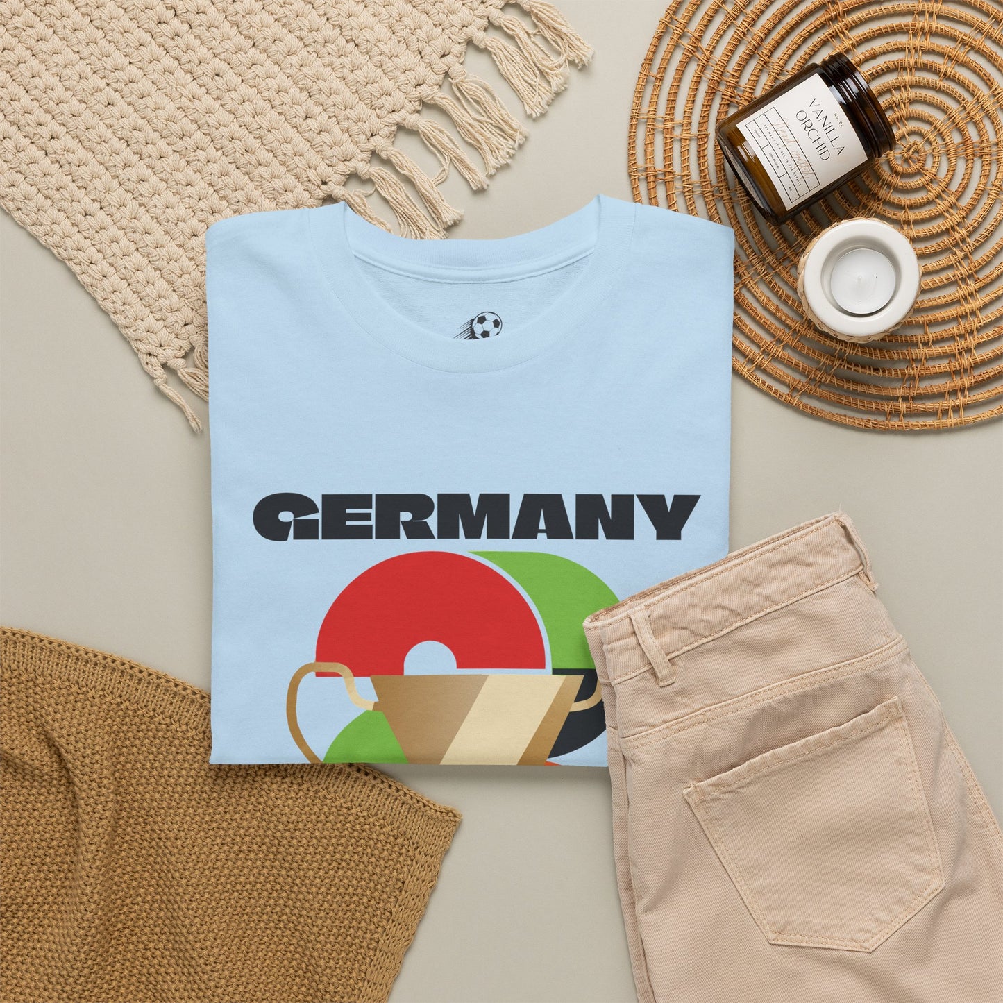 Germany Football T-Shirt - Unisex Germany Soccer Fan Tee with Flag (2026)