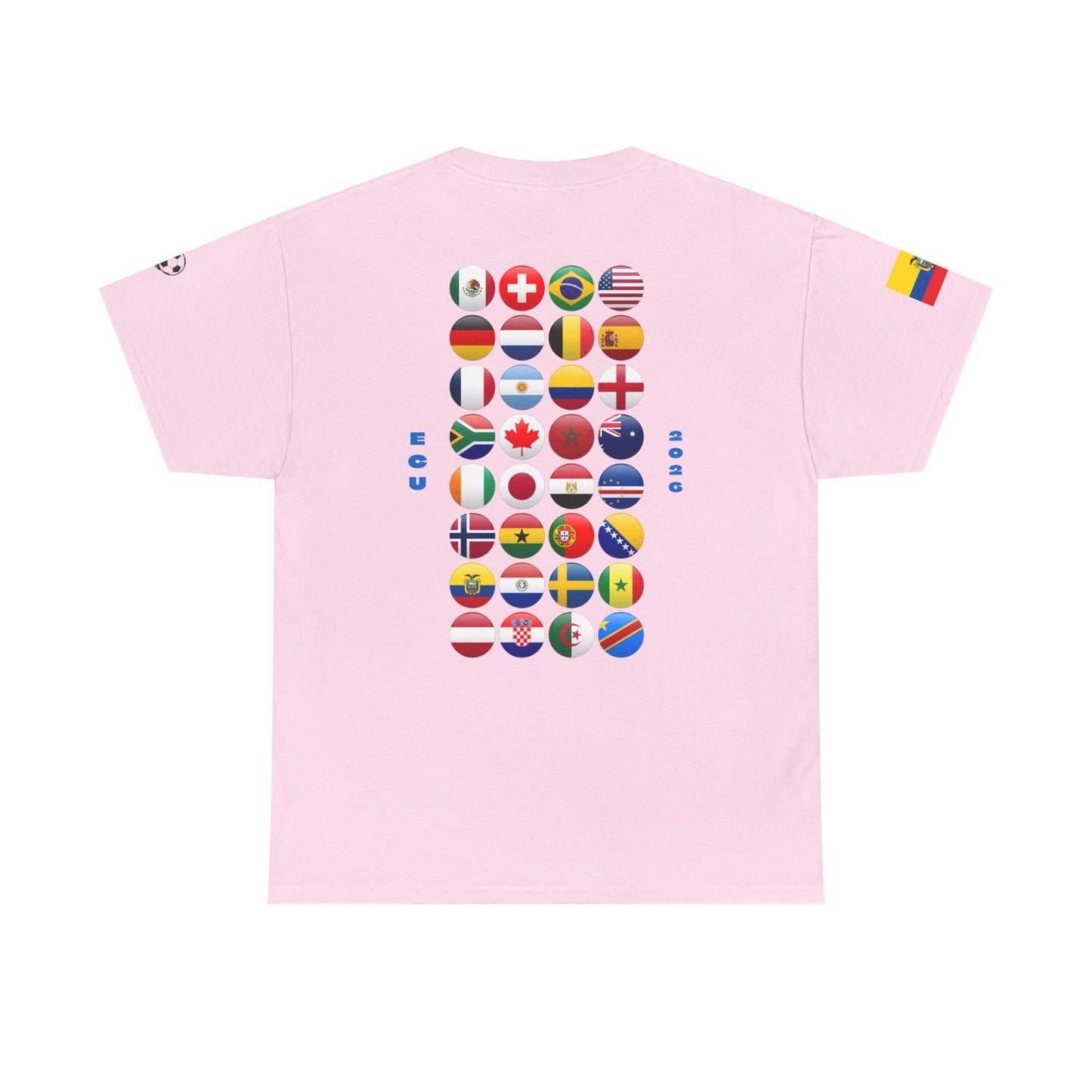 Ecuador Football T-Shirt - Unisex Ecuador Soccer Fan Tee with Flag (2026)
