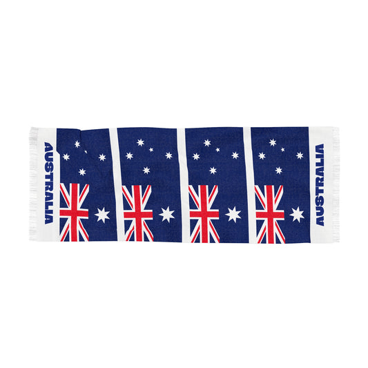 Australia Soccer Scarf - Australia Football Supporter Scarf with Flag (2026)