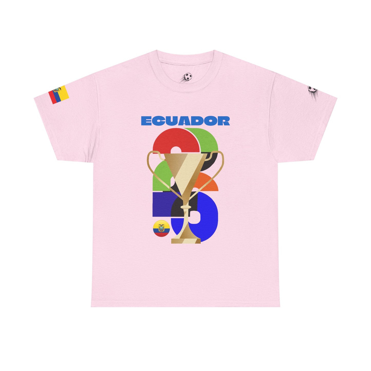 Ecuador Football T-Shirt - Unisex Ecuador Soccer Fan Tee with Flag (2026)
