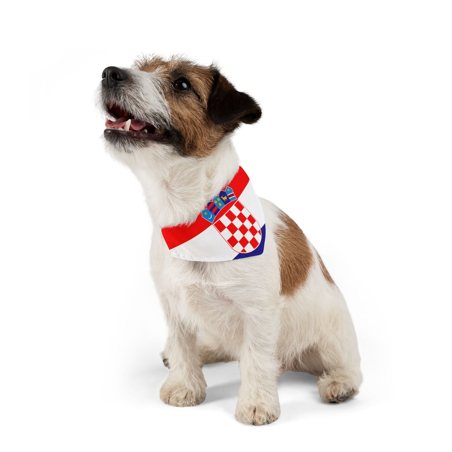 Croatia Soccer Dog Bandana — Croatian Flag Snap-On Pet Bandana, Fan Gear