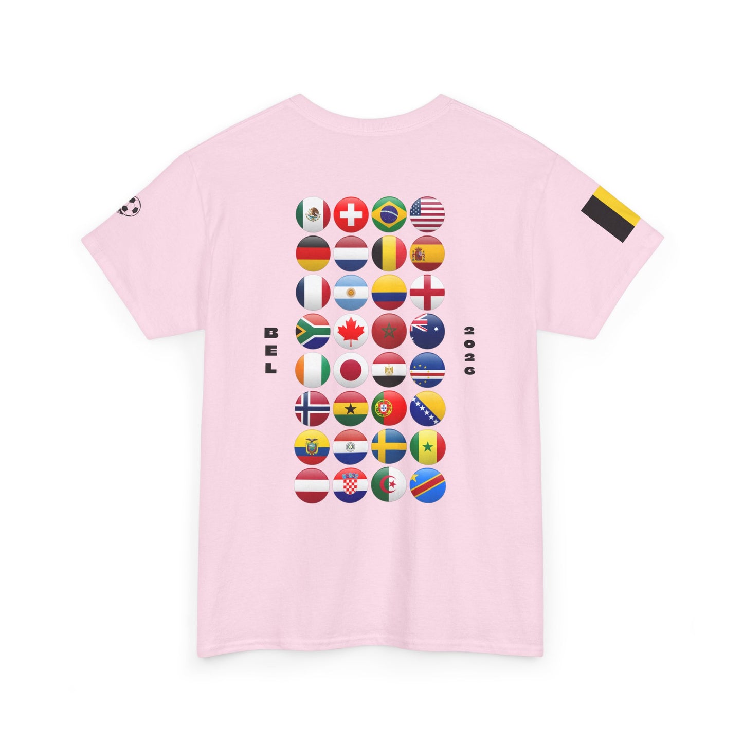 Belgium Football T-Shirt - Unisex Belgium Soccer Fan Tee with Flag (2026)