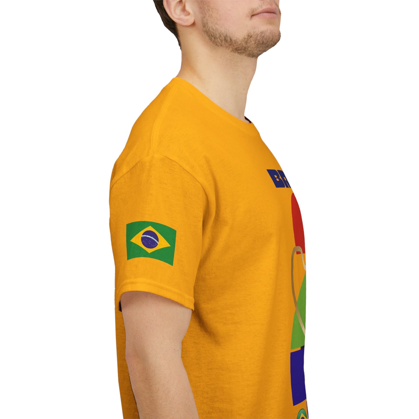Brazil Football T-Shirt - Unisex Brazil Soccer Fan Tee with Flag (2026)