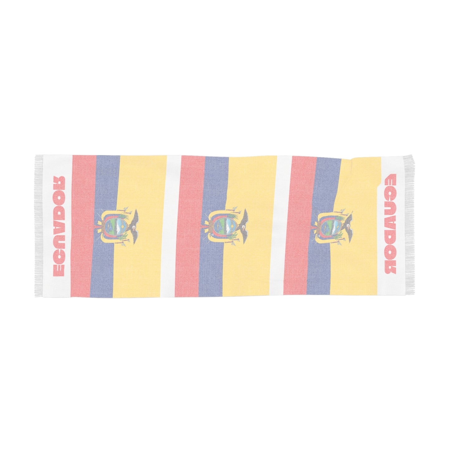 Ecuador Soccer Scarf - Ecuador Football Supporter Scarf with Flag (2026)