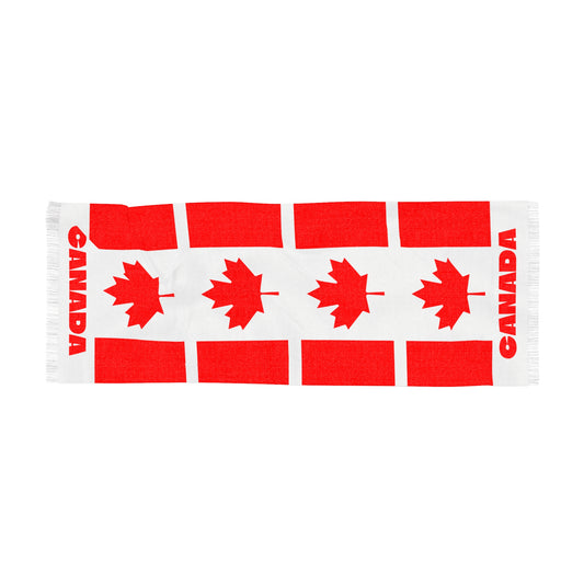 Canada Soccer Scarf - Canada Football Supporter Scarf with Flag (2026)
