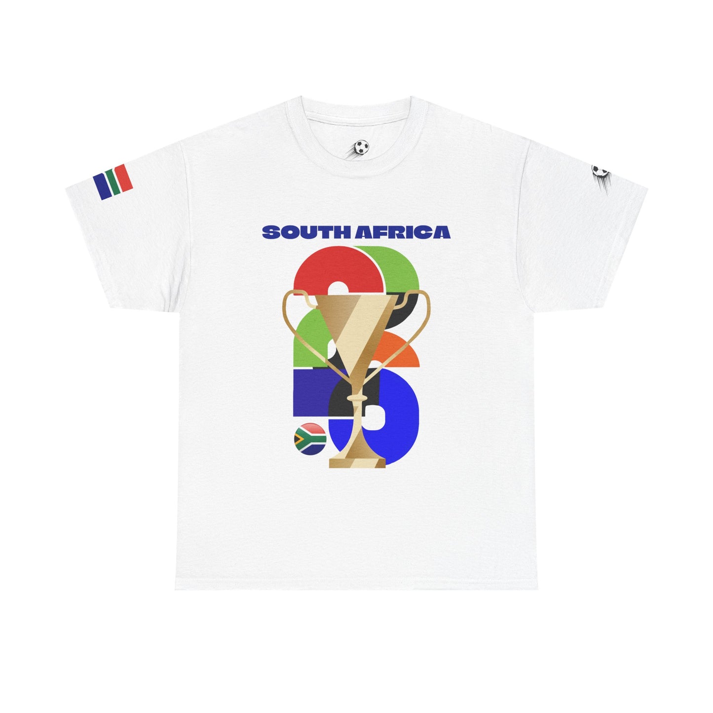 South Africa Football T-Shirt - Unisex South Africa Soccer Fan Tee with Flag (2026)