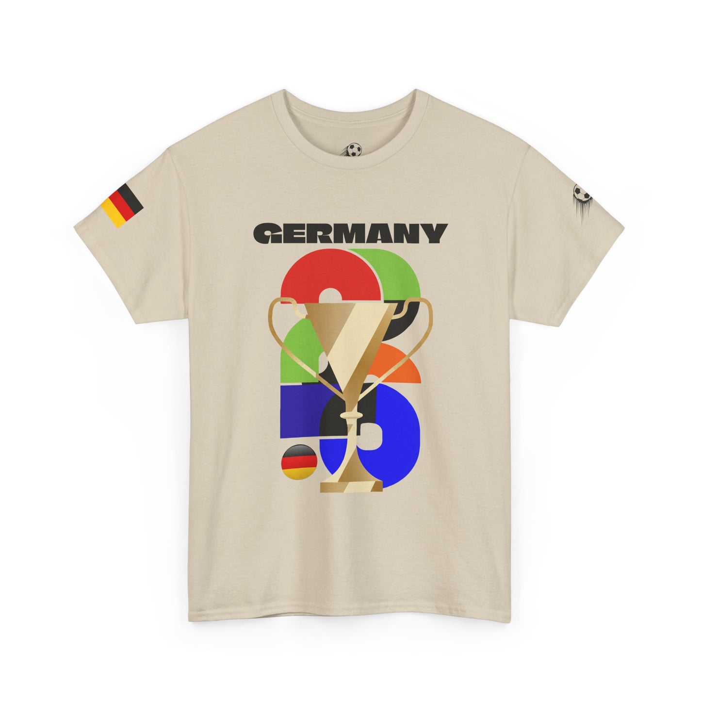 Germany Football T-Shirt - Unisex Germany Soccer Fan Tee with Flag (2026)