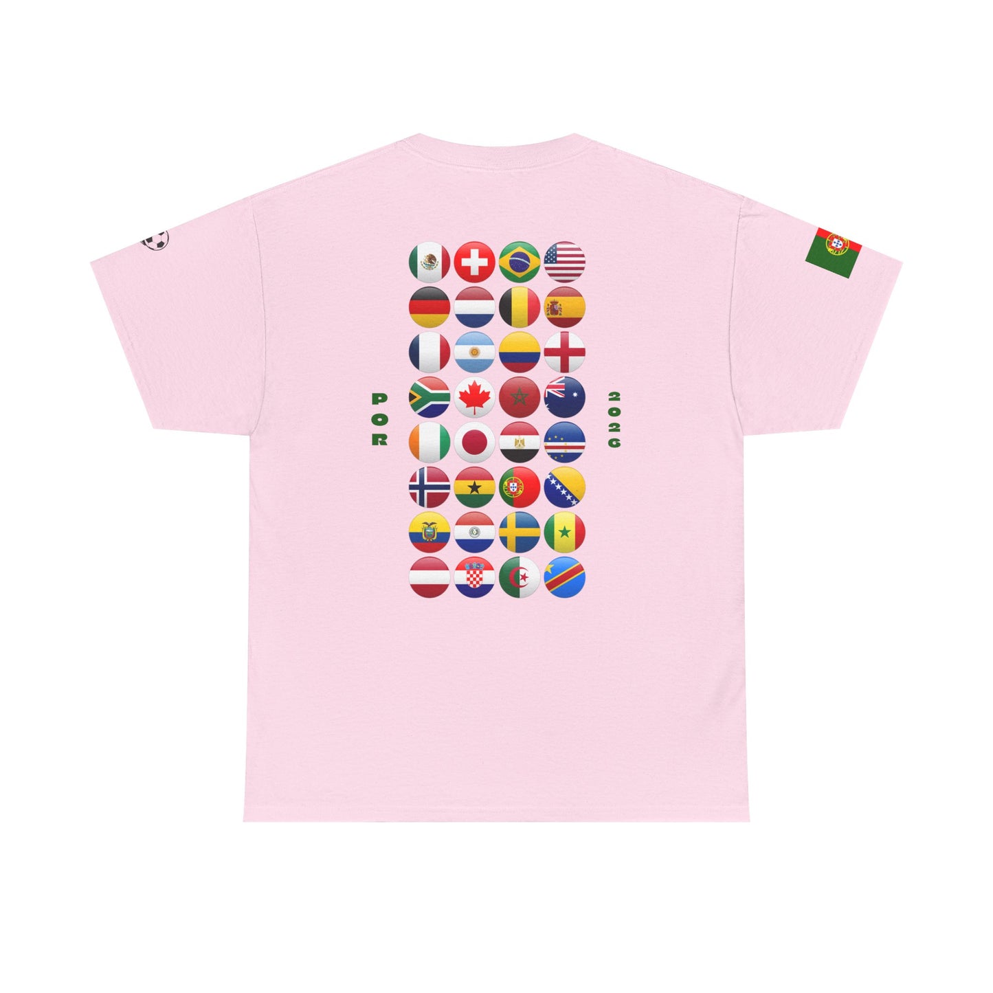 Portugal Football T-Shirt - Unisex Portugal Soccer Fan Tee with Flag (2026)