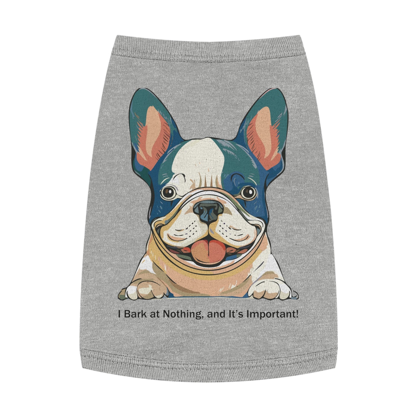 Adorable French Bulldog Pet Tank Top, Dog Summer Tee, Cute Canine Shirt, Pet Apparel, Gift for Dog Lovers, Casual Dog Wear