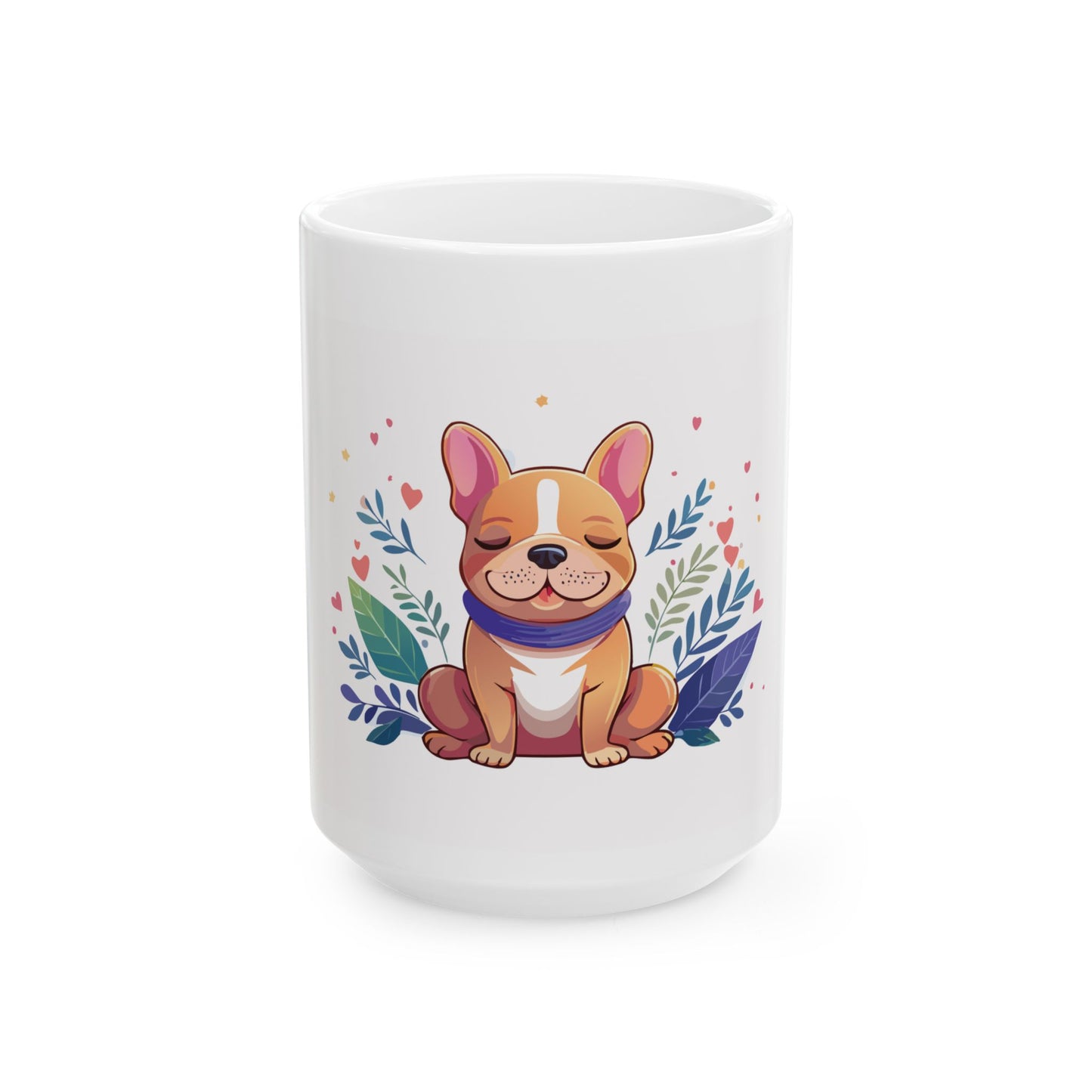 Cute French Bulldog Ceramic Mug, Dog Lover Gift, Coffee Mug for Pet Owners, Cute Dog Mug, Animal Lover Present, Gift for Dog Moms