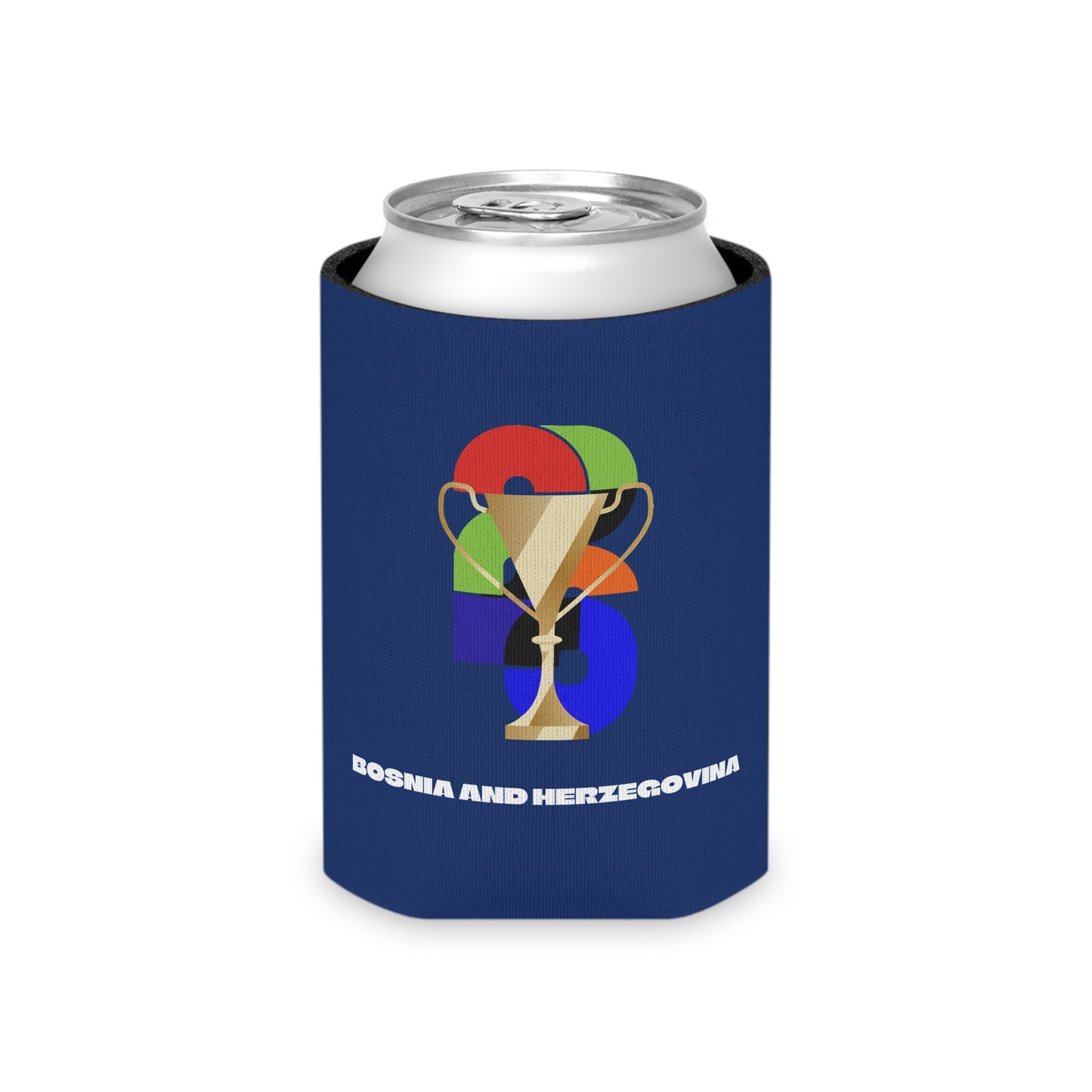 Bosnia and Herzegovina Soccer Can Cooler - Bosnia and Herzegovina Football Fan Koozie for Game Day (2026)