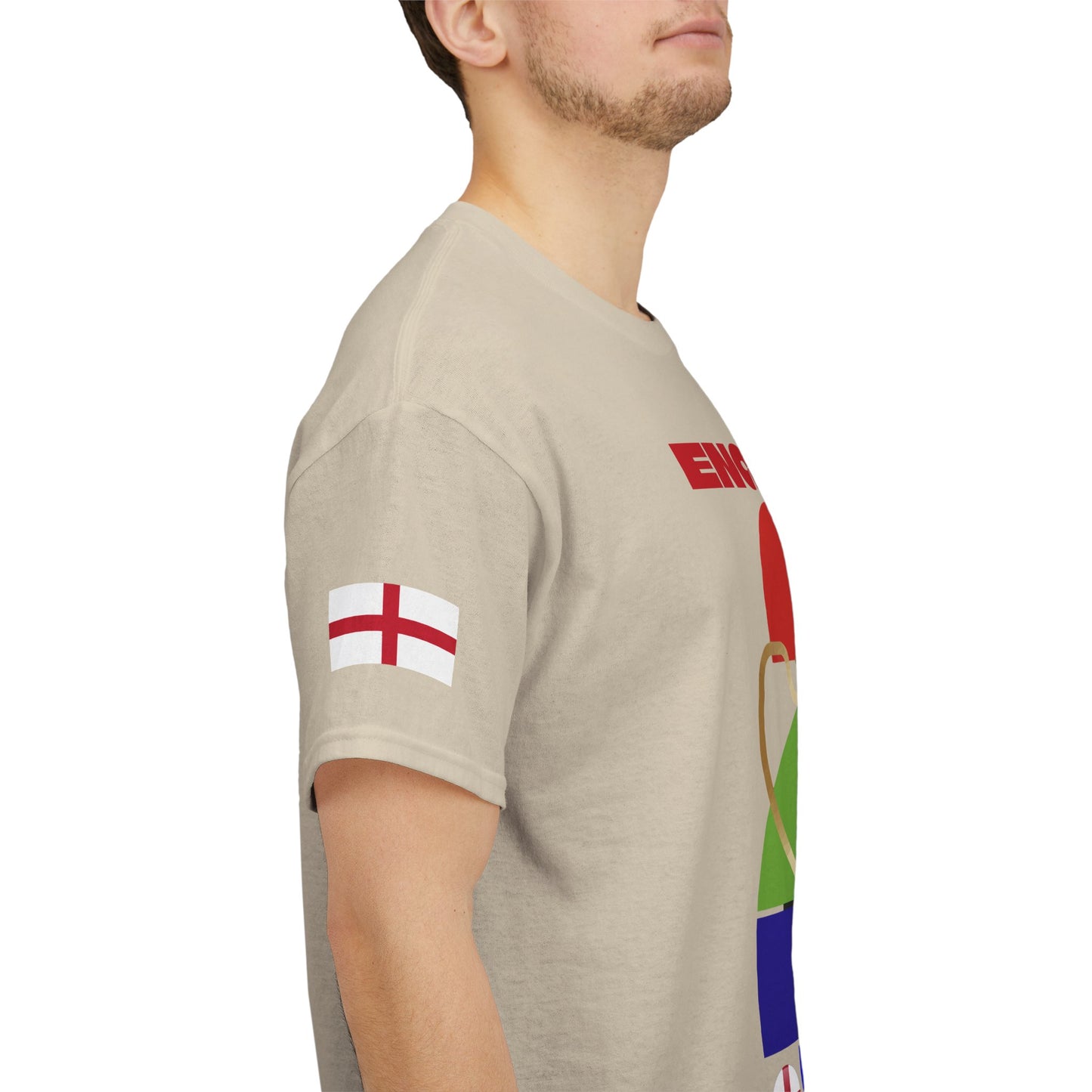 England Football T-Shirt - Unisex England Soccer Fan Tee with Flag (2026)