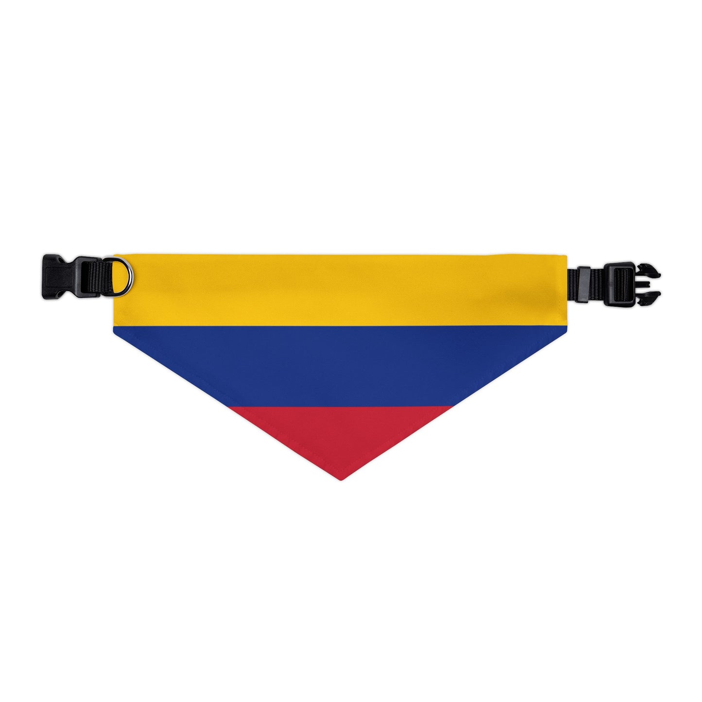 Colombia Soccer Dog Bandana — Colombian Flag Snap-On Pet Bandana, Fan Gear