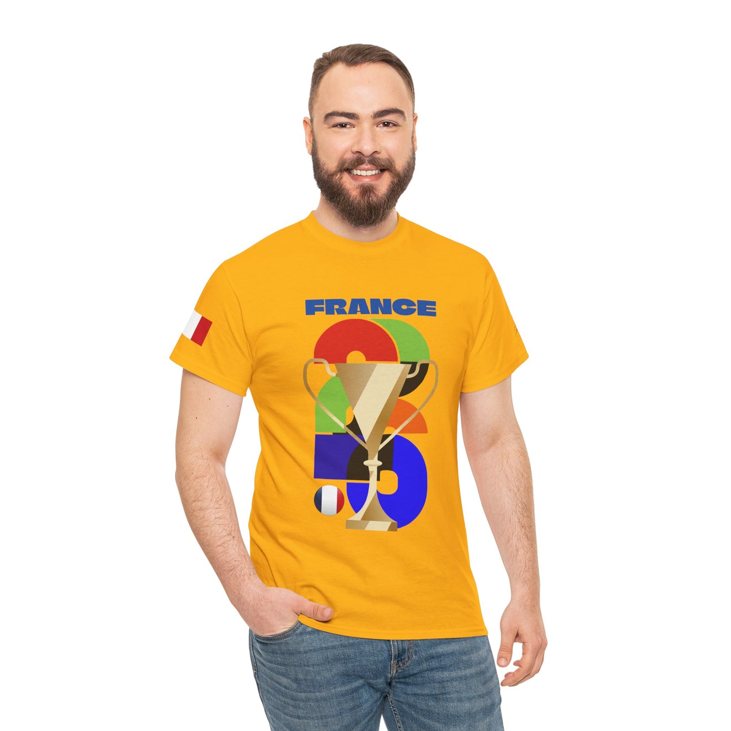 France Football T-Shirt - Unisex France Soccer Fan Tee with Flag (2026)