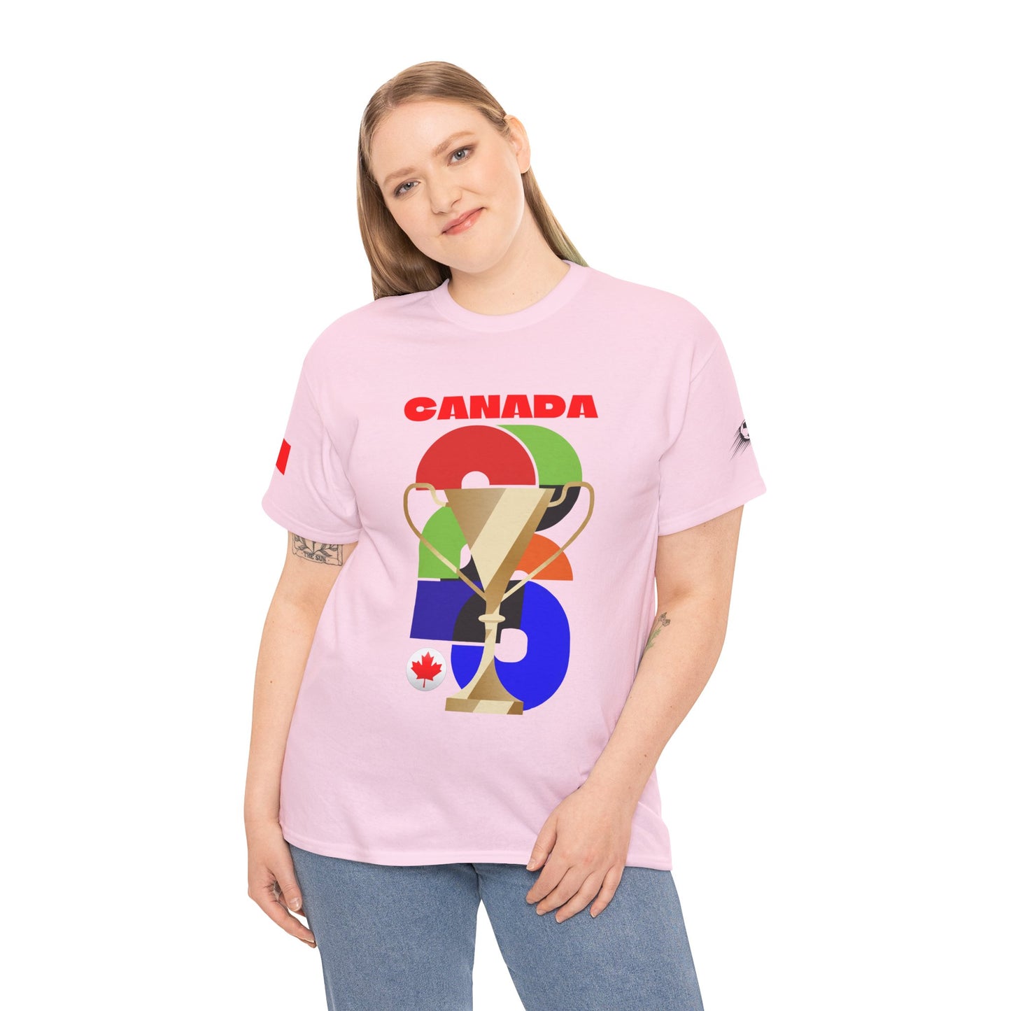 Canada Football T-Shirt - Unisex Canada Soccer Fan Tee with Flag (2026)