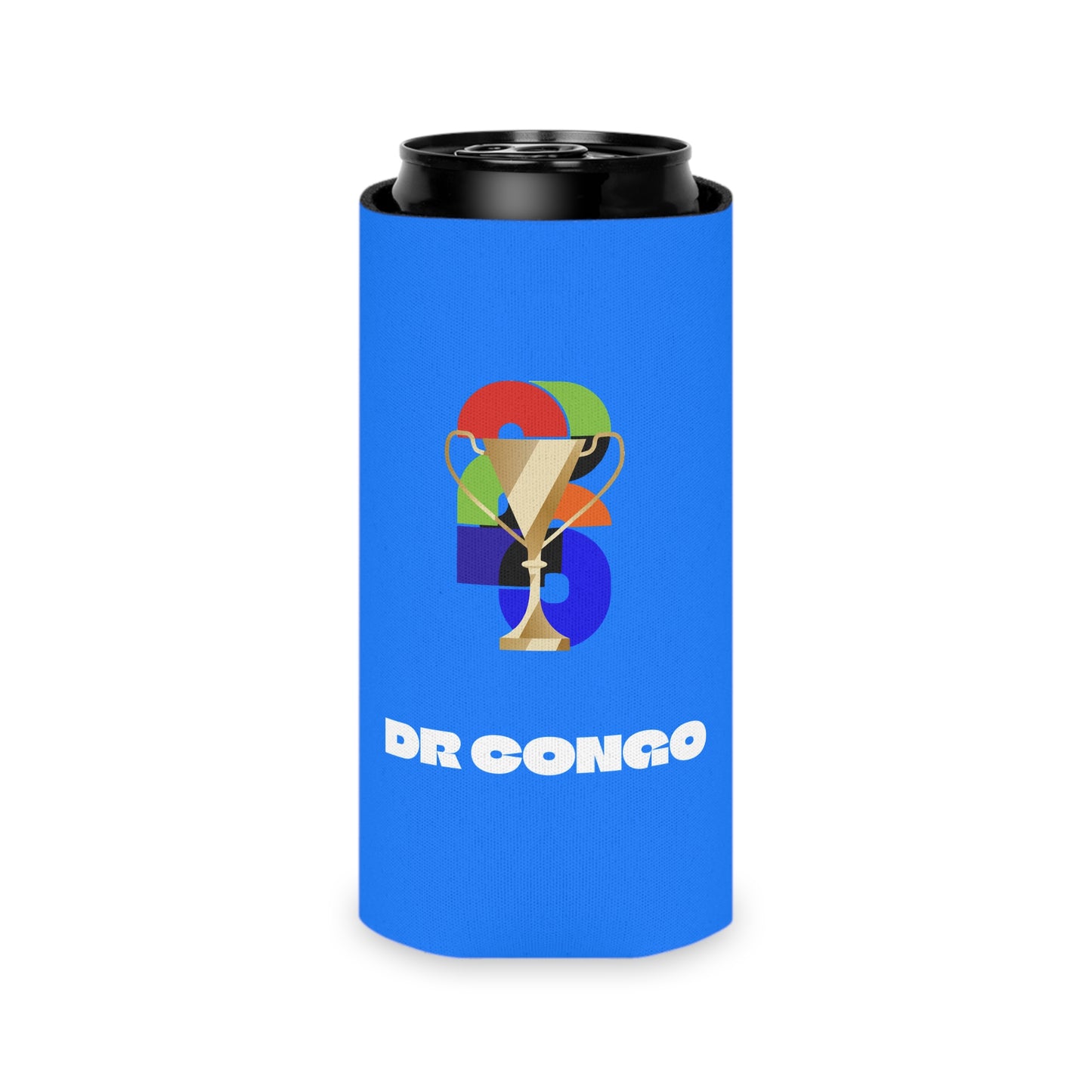 DR Congo Soccer Can Cooler - DR Congo Football Fan Koozie for Game Day (2026)