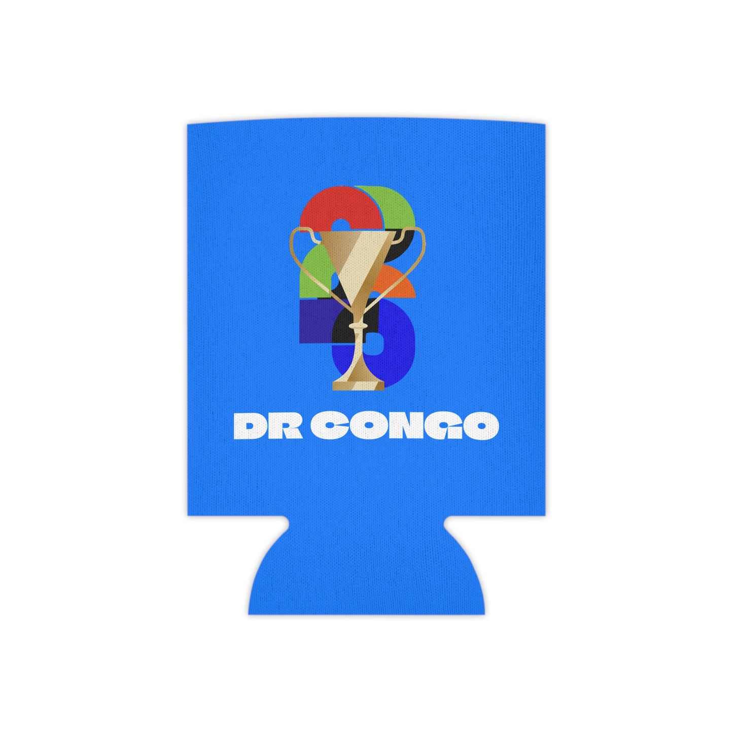 DR Congo Soccer Can Cooler - DR Congo Football Fan Koozie for Game Day (2026)
