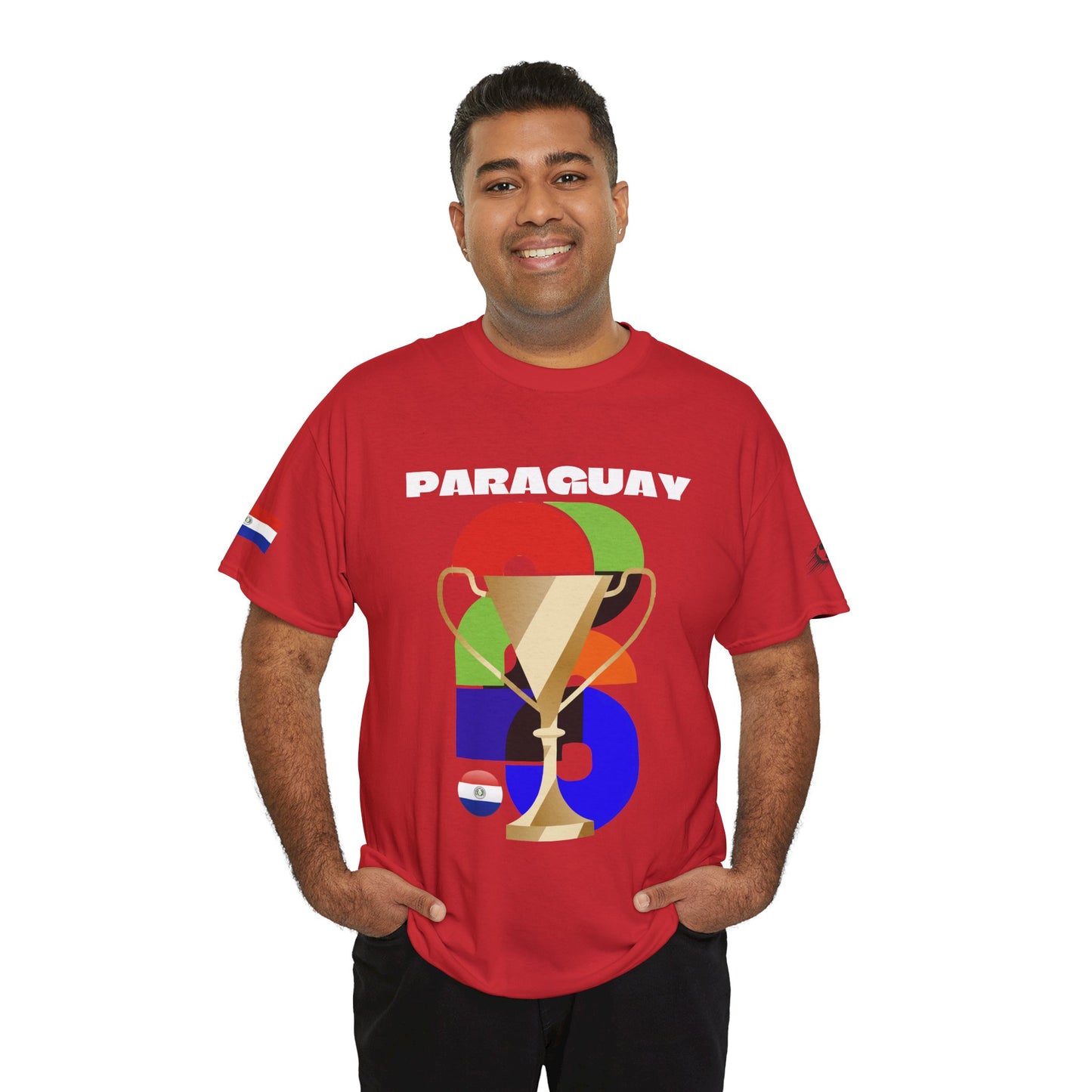 Paraguay Football T-Shirt - Unisex Paraguay Soccer Fan Tee with Flag (2026)