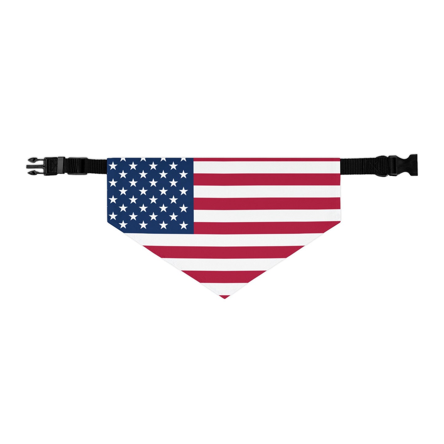 United States Soccer Dog Bandana — American Flag Snap-On Pet Bandana, Fan Gear