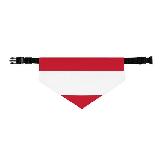 Austria Soccer Dog Bandana — Austrian Flag Snap-On Pet Bandana, Fan Gear