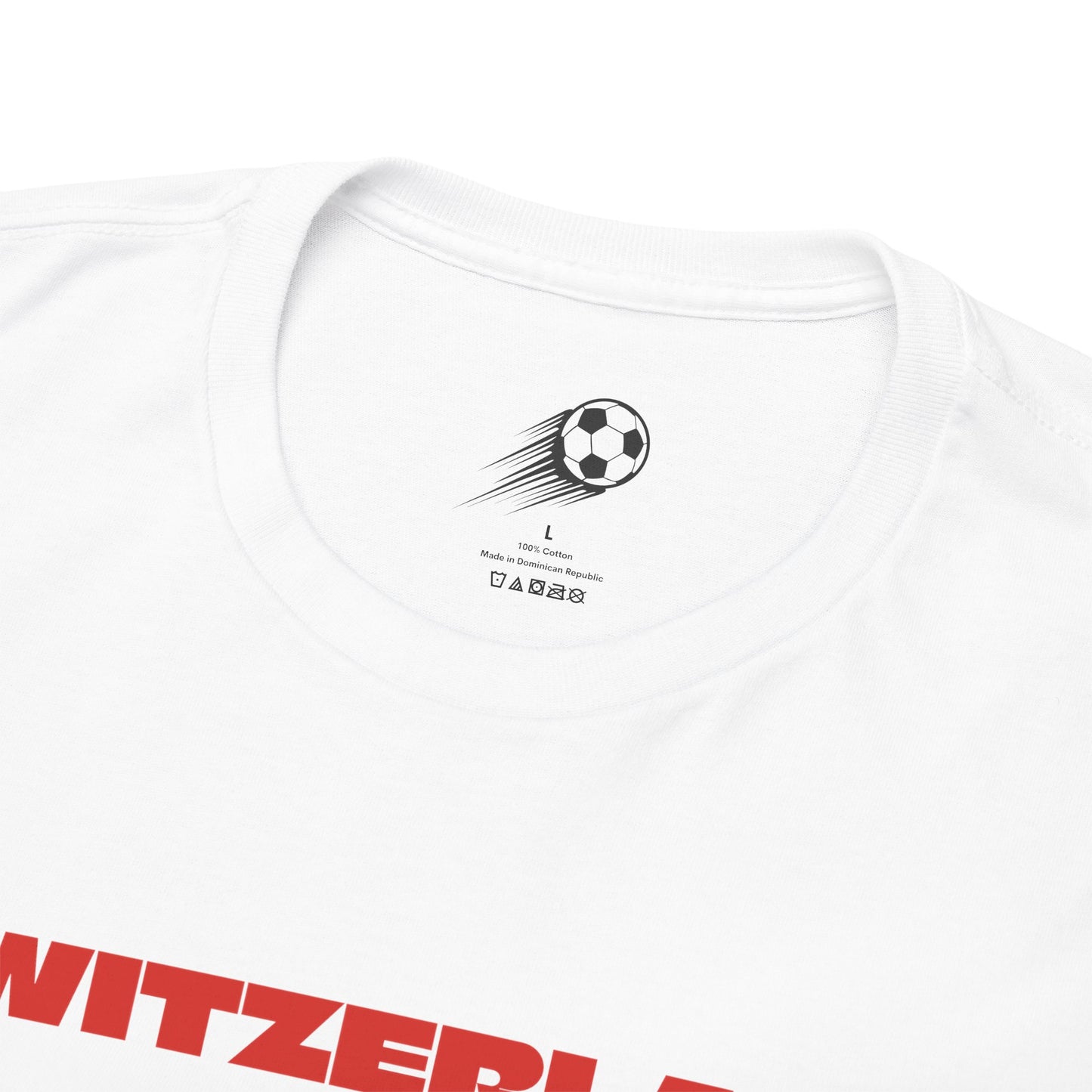 Switzerland Football T-Shirt - Unisex Switzerland Soccer Fan Tee with Flag (2026)