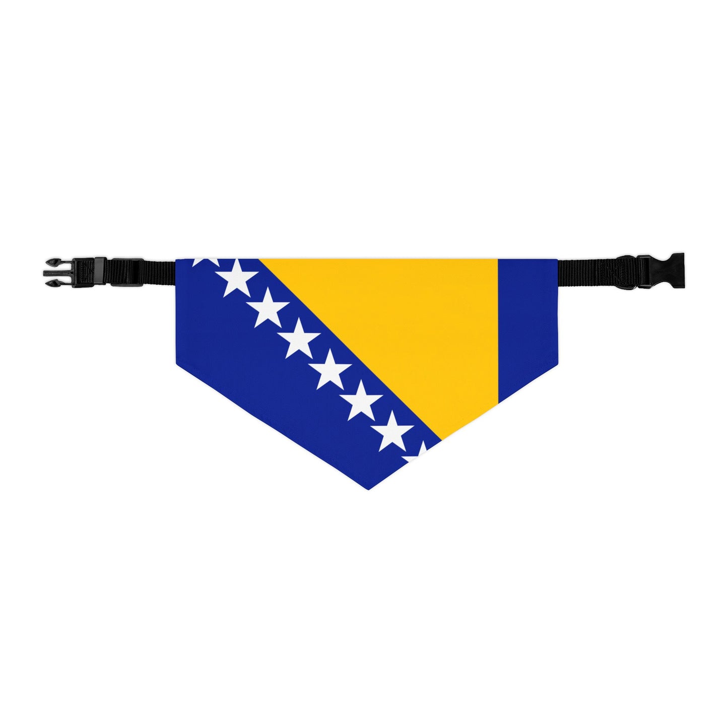 Bosnia and Herzegovina Soccer Dog Bandana — Bosnian Flag Snap-On Pet Bandana, Fan Gear