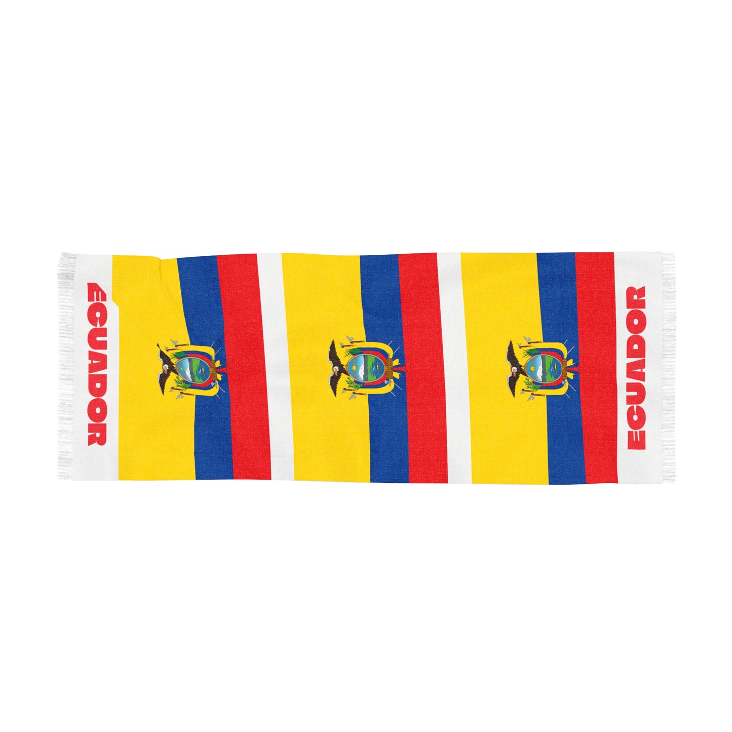 Ecuador Soccer Scarf - Ecuador Football Supporter Scarf with Flag (2026)