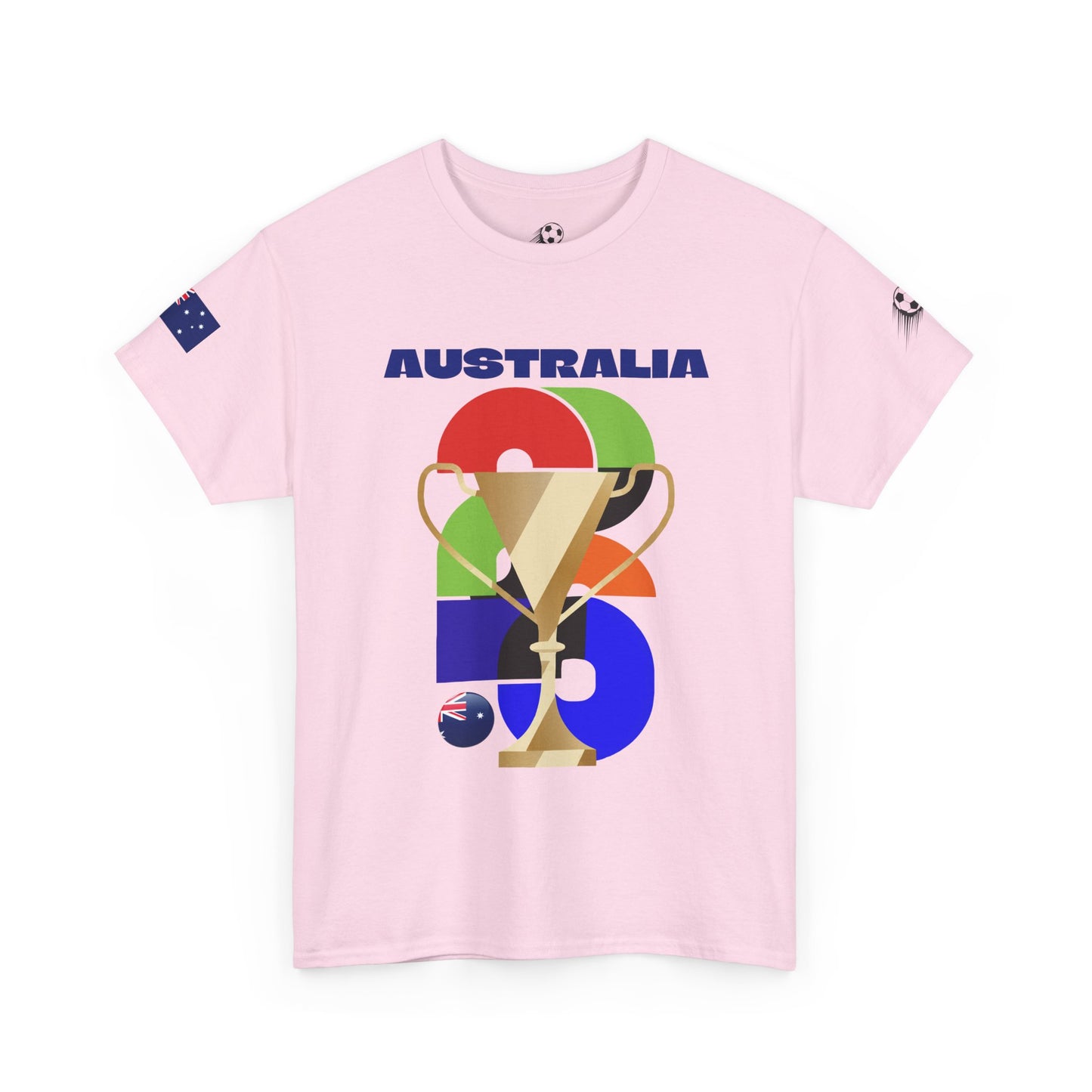 Australia Football T-Shirt - Unisex Australia Soccer Fan Tee with Flag (2026)