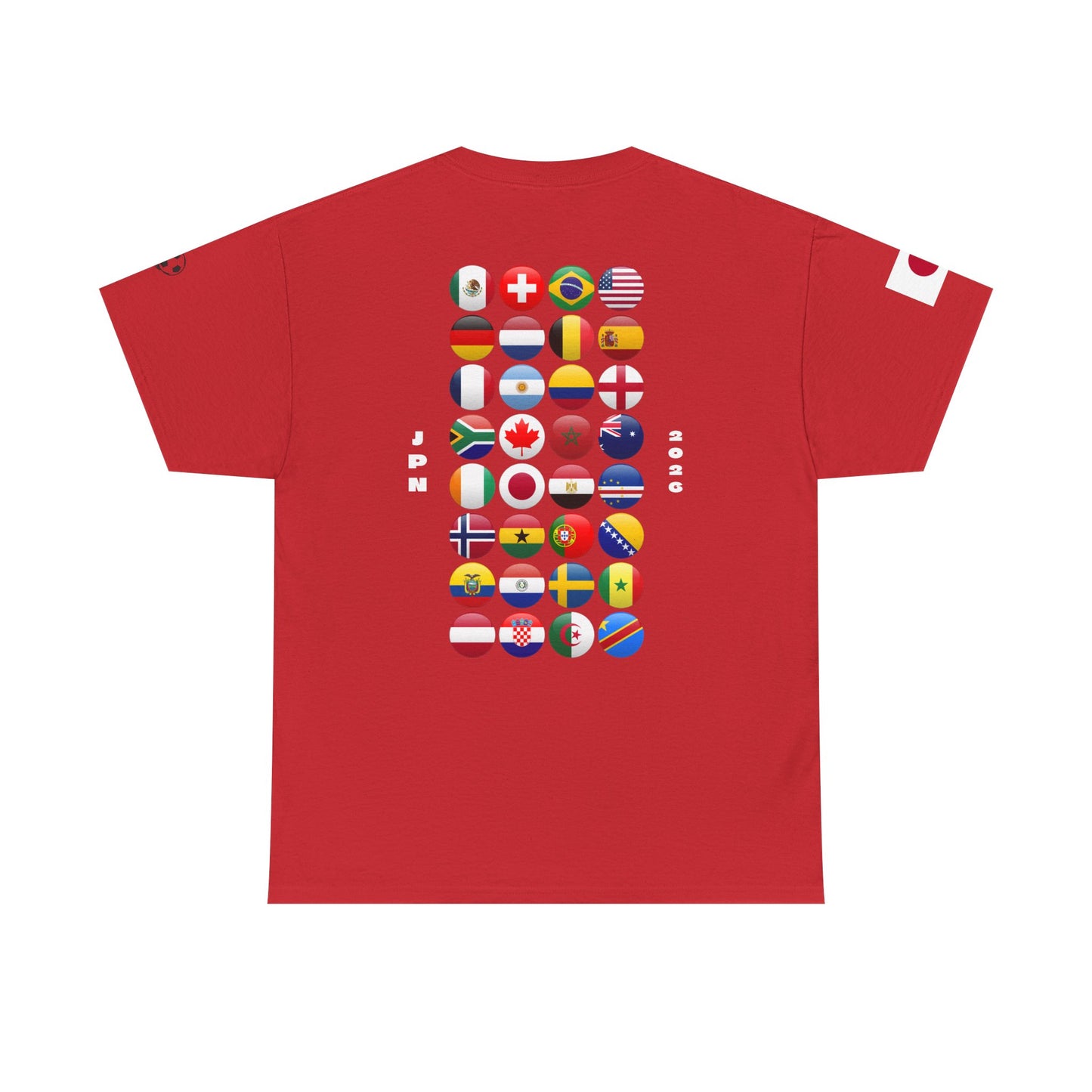 Japan Football T-Shirt - Unisex Japan Soccer Fan Tee with Flag (2026)