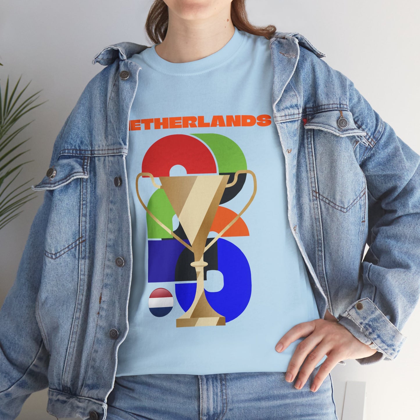 Netherlands Football T-Shirt - Unisex Netherlands Soccer Fan Tee with Flag (2026)