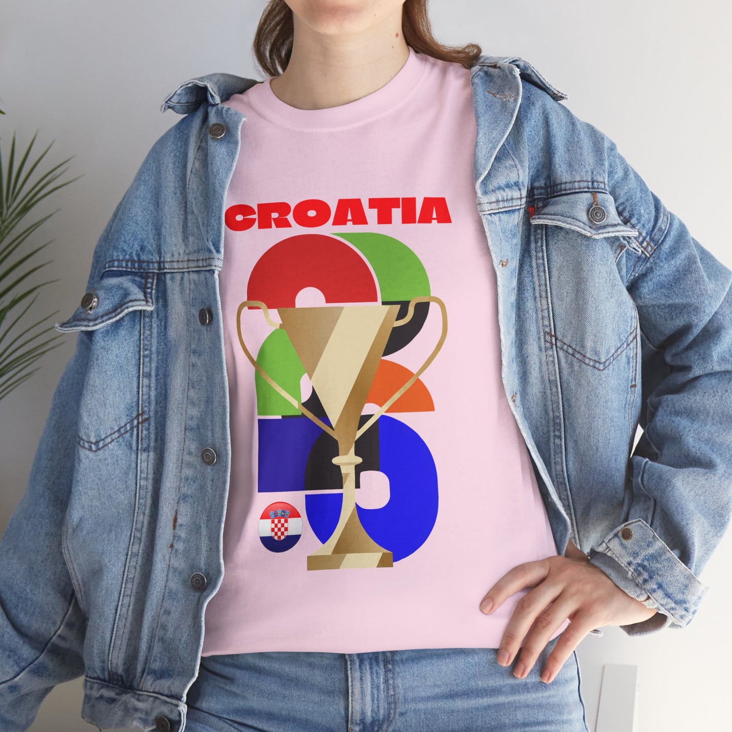 Croatia Football T-Shirt - Unisex Croatia Soccer Fan Tee with Flag (2026)