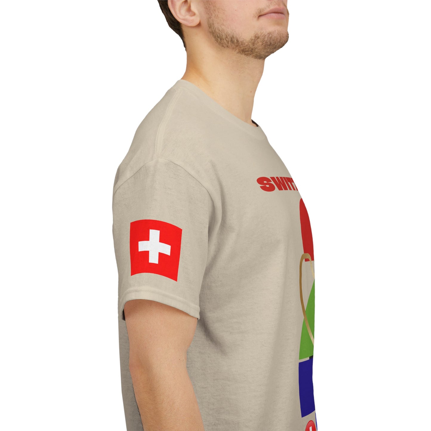 Switzerland Football T-Shirt - Unisex Switzerland Soccer Fan Tee with Flag (2026)