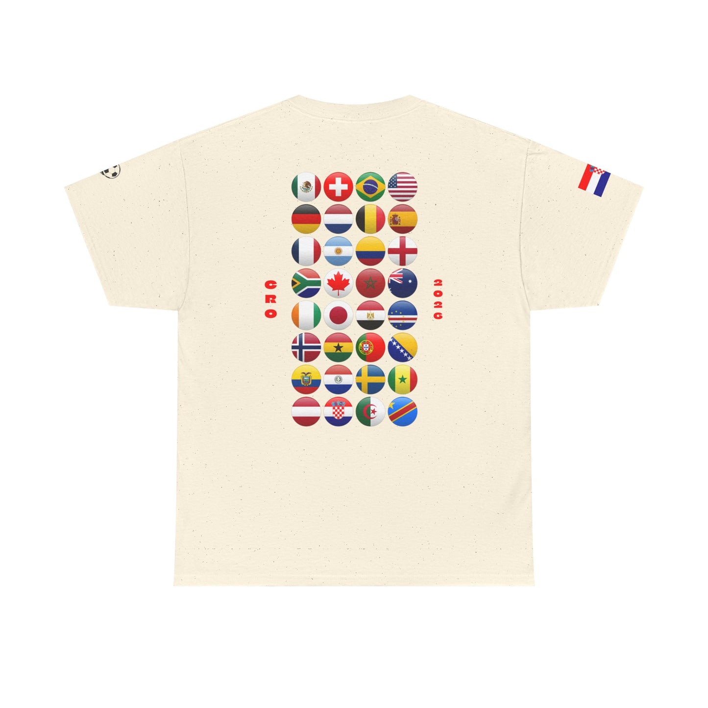 Croatia Football T-Shirt - Unisex Croatia Soccer Fan Tee with Flag (2026)