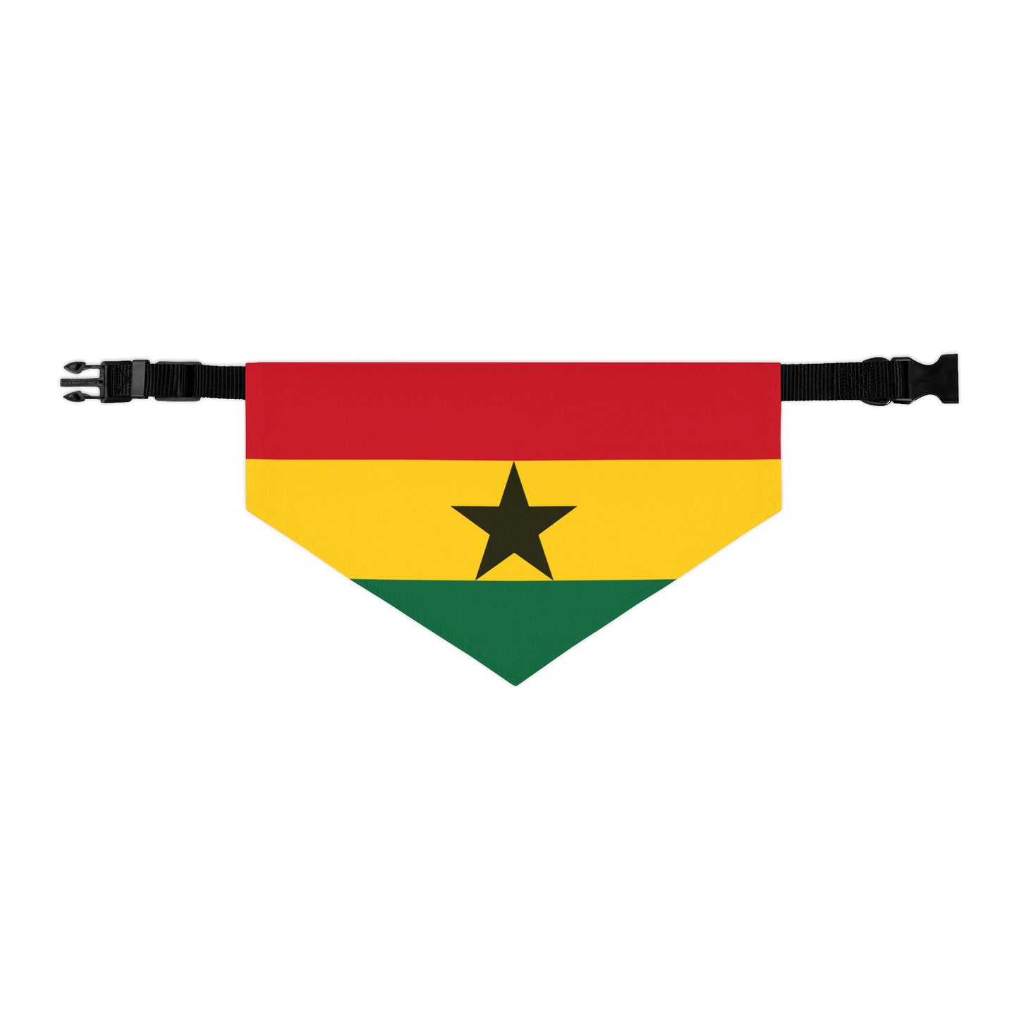 Ghana Soccer Dog Bandana — Ghanaian Flag Snap-On Pet Bandana, Fan Gear