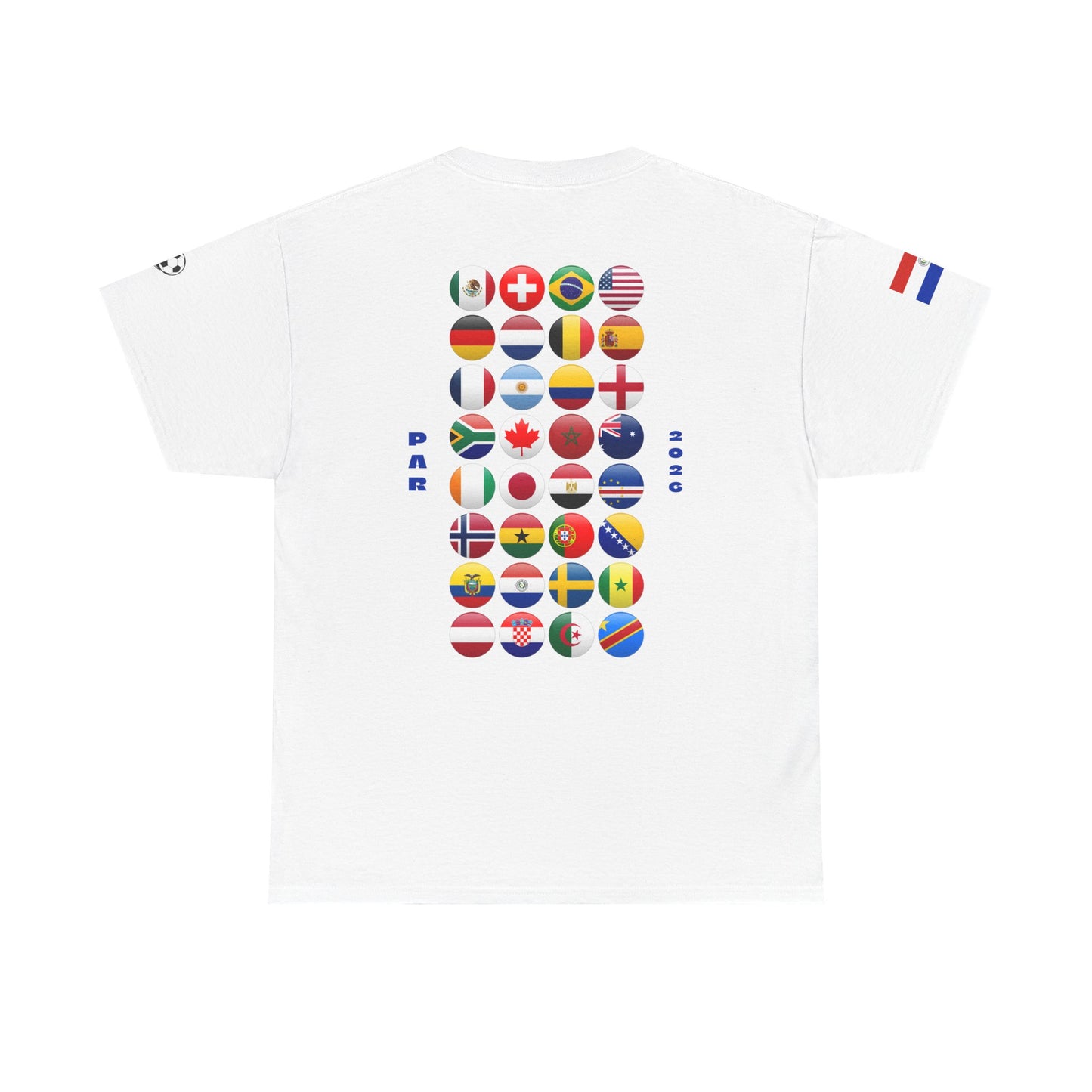 Paraguay Football T-Shirt - Unisex Paraguay Soccer Fan Tee with Flag (2026)