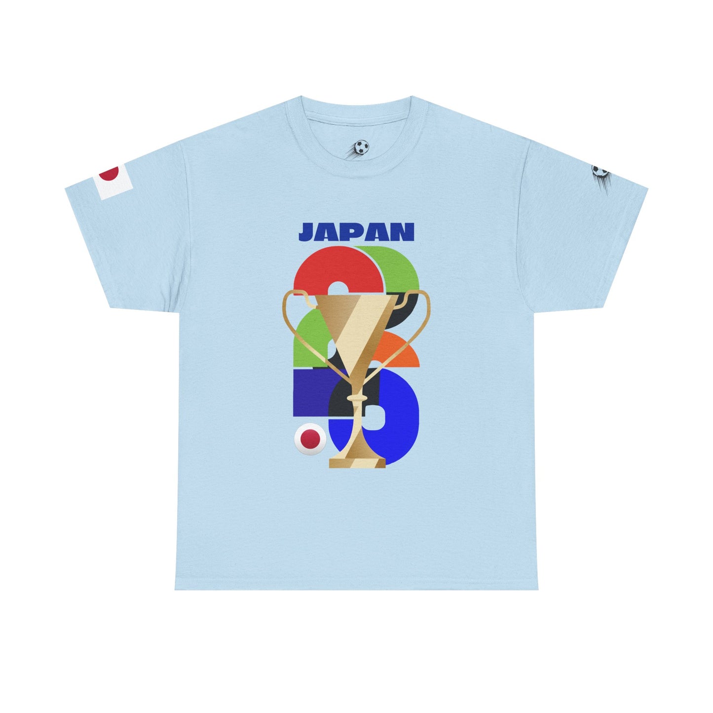 Japan Football T-Shirt - Unisex Japan Soccer Fan Tee with Flag (2026)