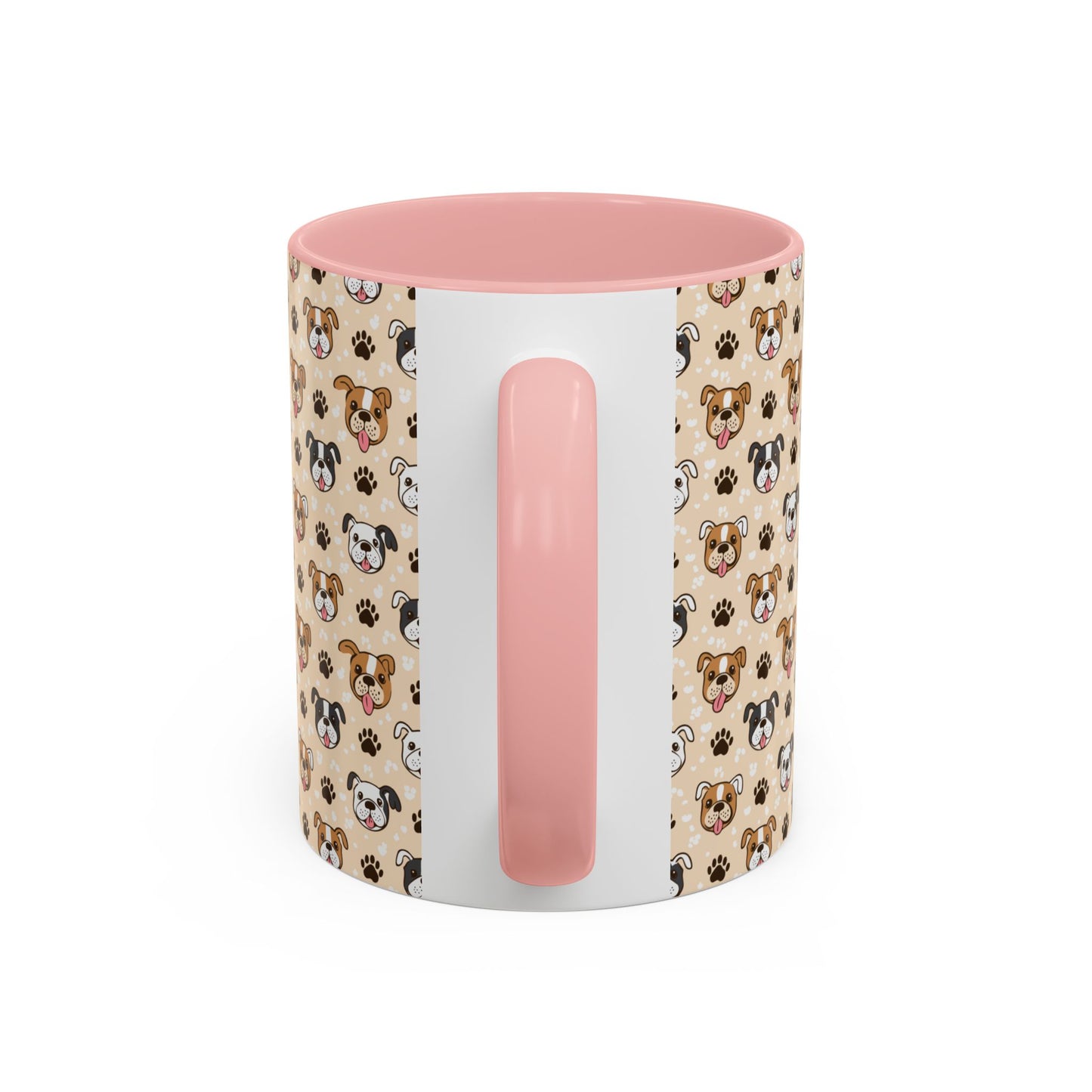 Coffee Mug, English Bulldog and Paw Print Print, Dog Lover Gift, Animal Lover, Pet Owner, Cute Mug, Ceramic Cup