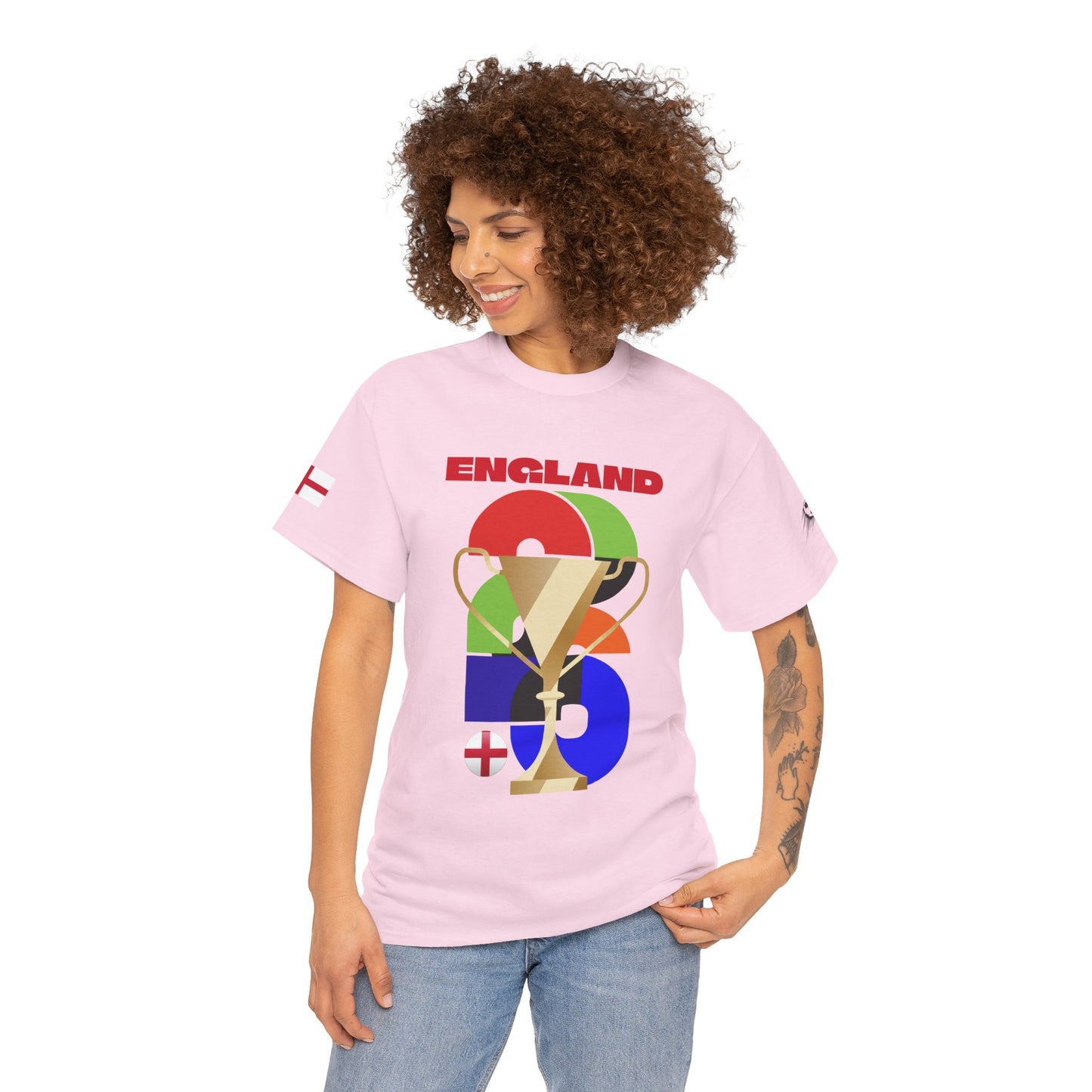 England Football T-Shirt - Unisex England Soccer Fan Tee with Flag (2026)